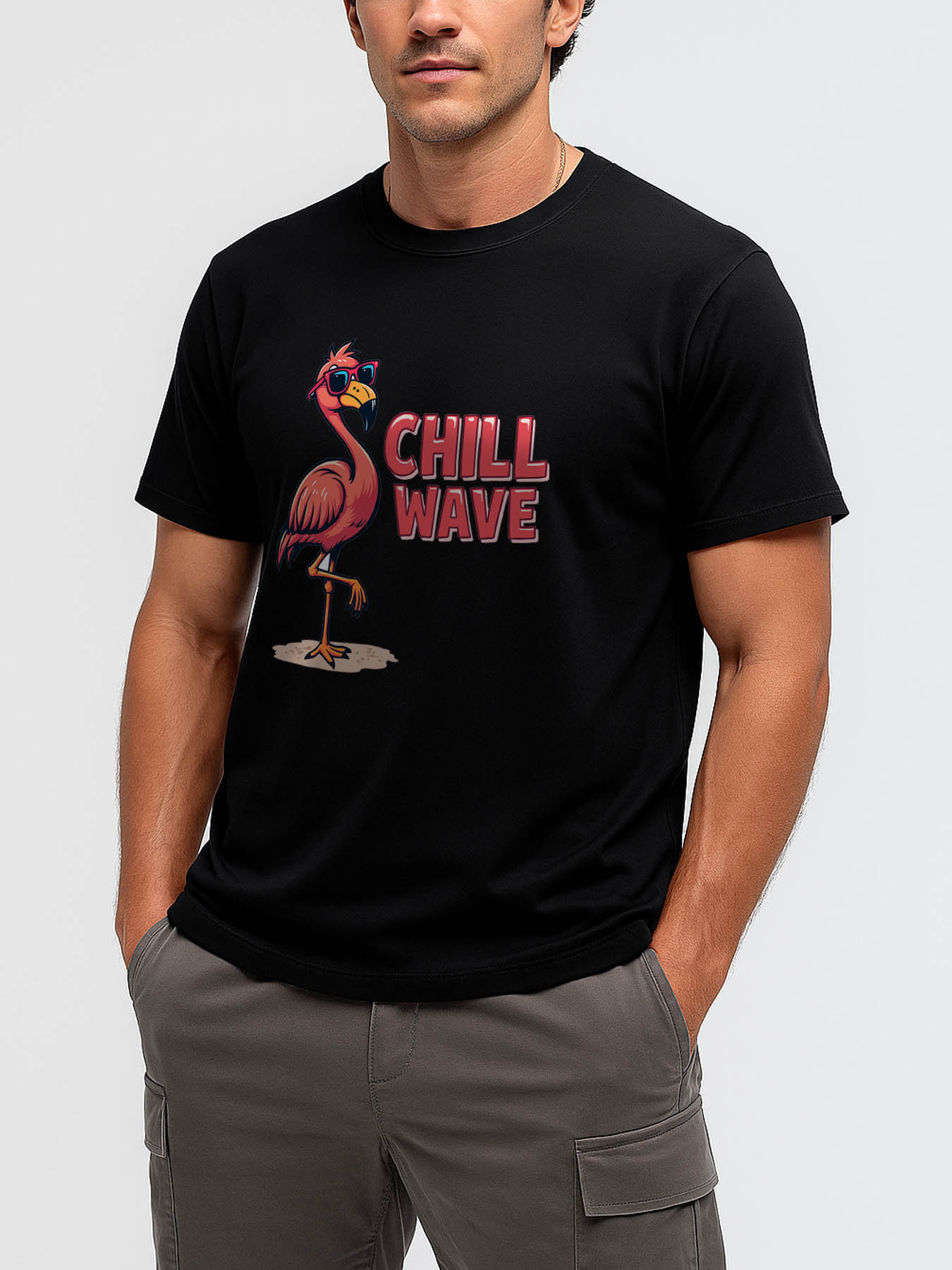 Men's 100% Cotton RTTMALL Printed T-Shirt, Caribbean Beach Island Summer Casual Tee