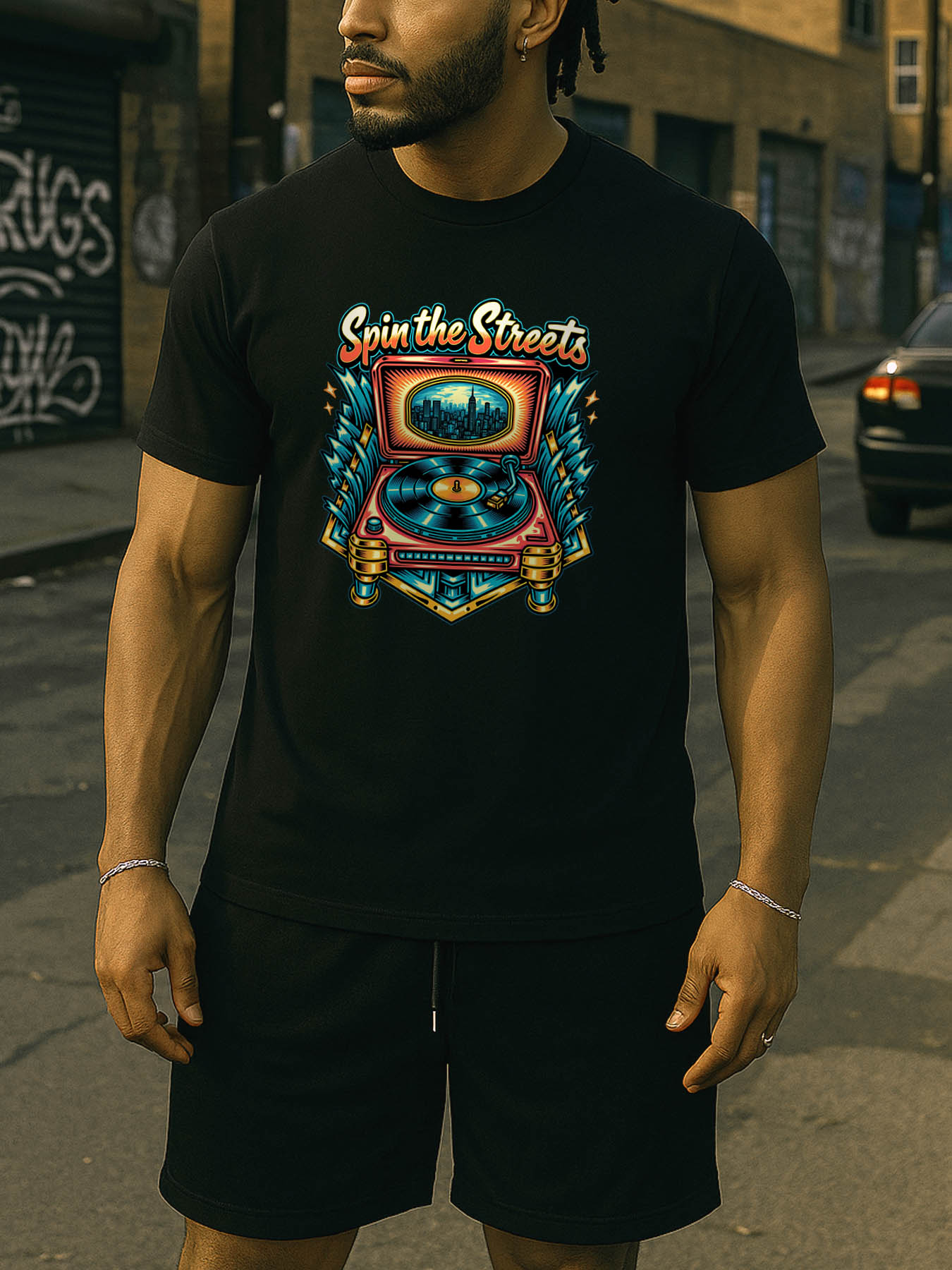 RTTMALL Caribbean Island Beach Casual Printed Cotton T-Shirts for Men, Relaxed Fit Machine Washable Summer Graphic Tees