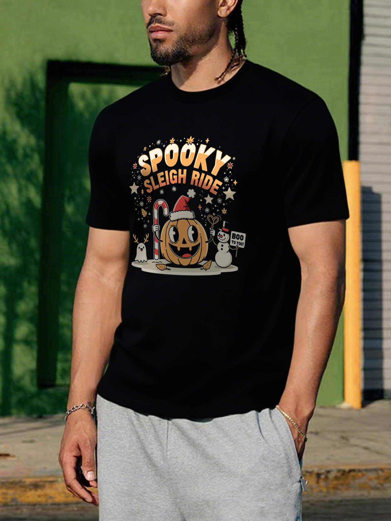 RTTMALL Caribbean Island Beach Printed Casual Cotton T-Shirts for Summer Vacation