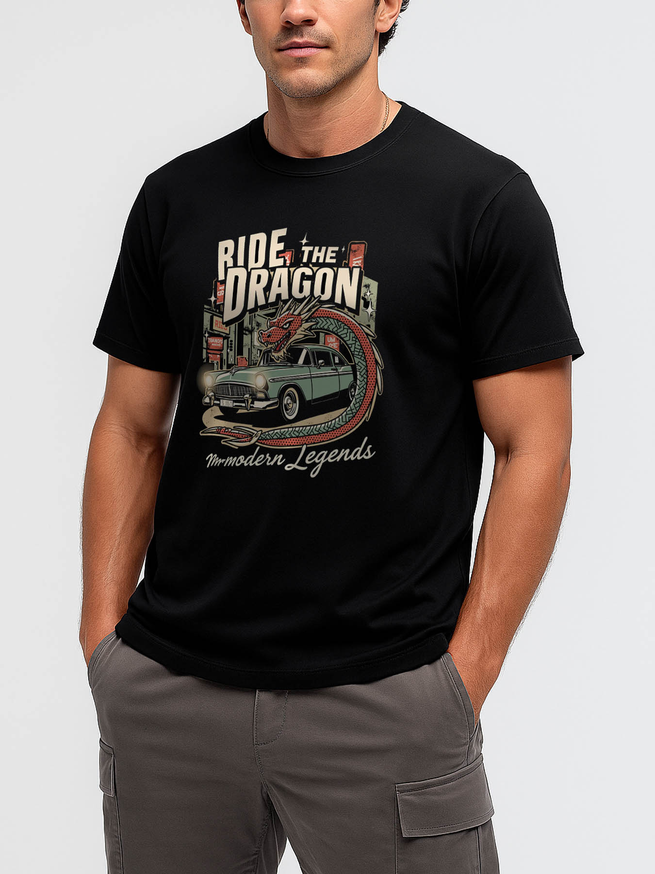 RTTMALL Caribbean Beach Casual Printed Cotton T-Shirt for Men