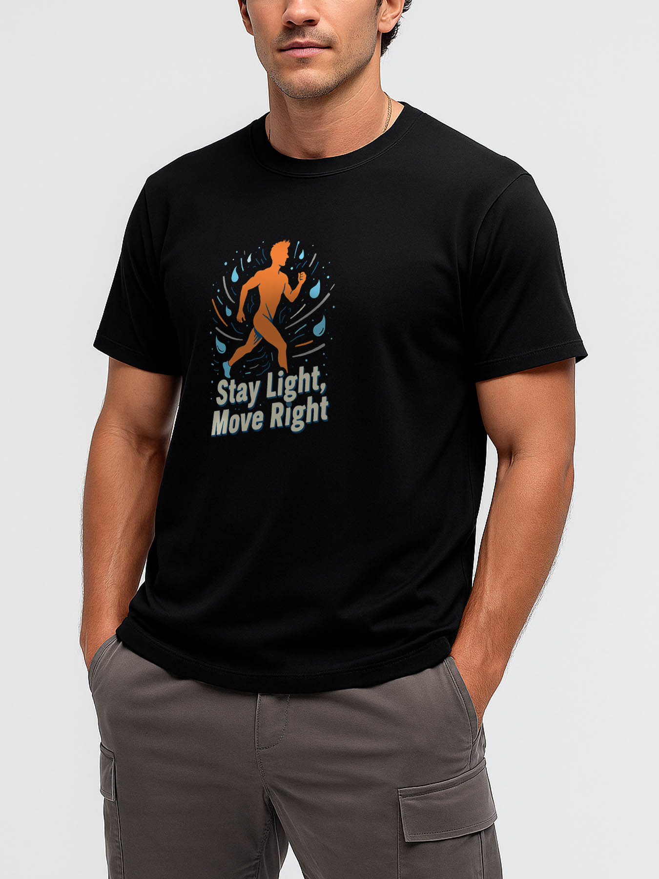 Men's 100% Cotton RTTMALL Printed T-Shirt, Caribbean Beach Island Summer Casual Tee