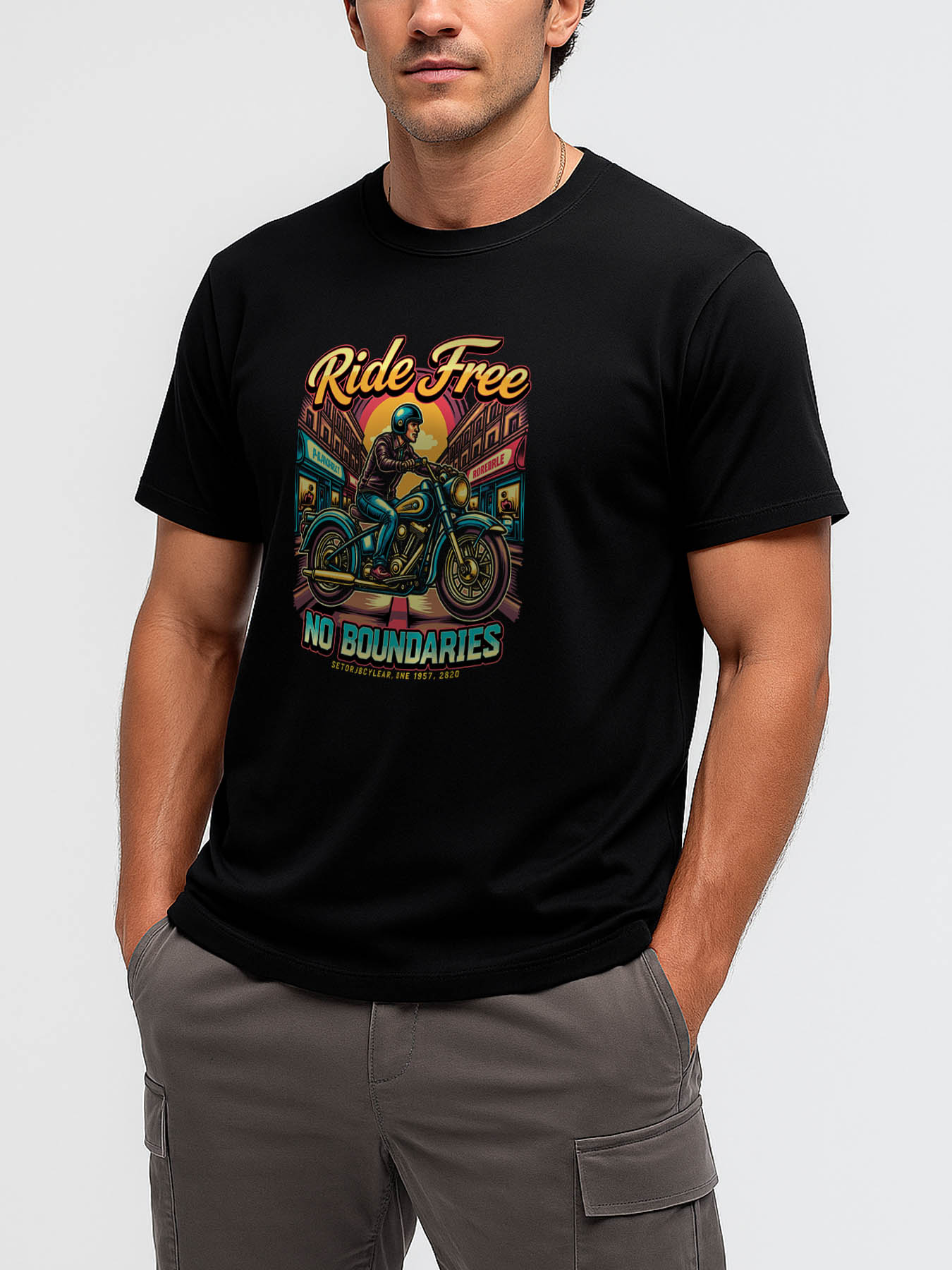 RTTMALL Caribbean Island Beach Casual Printed Cotton T-Shirts for Summer Vacation Wear