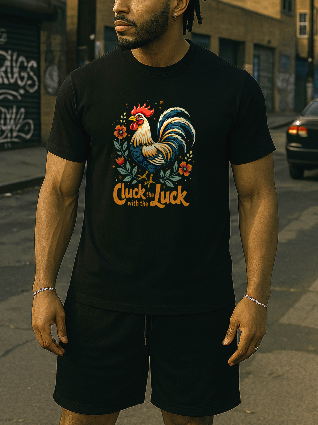 RTTMALL Caribbean Island Beach Print Mens Cotton Casual Tee