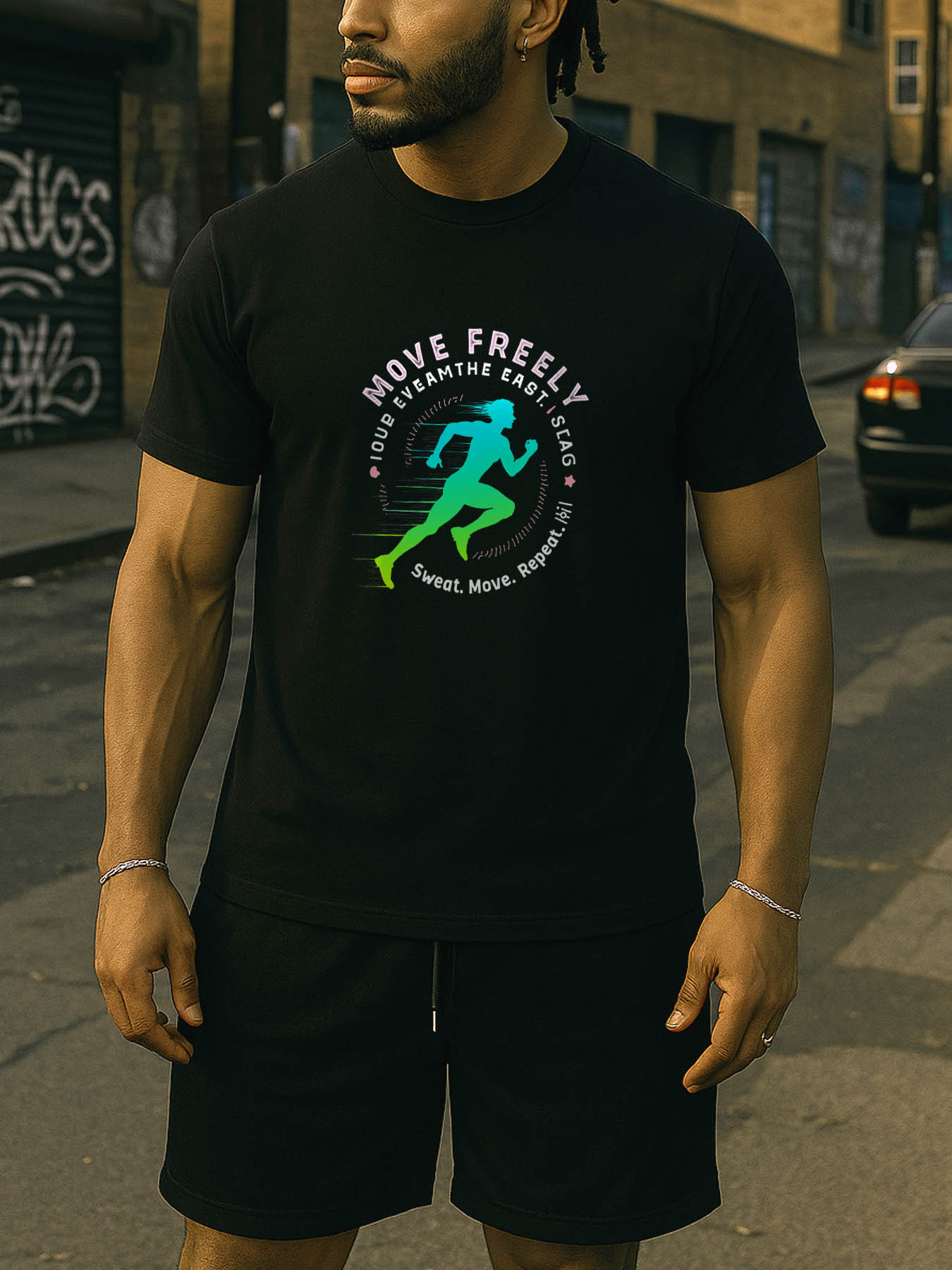 Men's 100% Cotton RTTMALL Printed T-Shirt, Soft Breathable Summer Casual Beach Tee for Caribbean & Central American Island Getaways