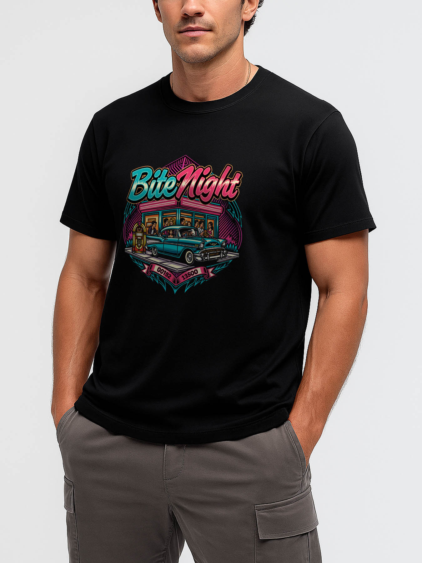 RTTMALL Caribbean Beach Island Print Casual Cotton Men's Summer T-Shirt