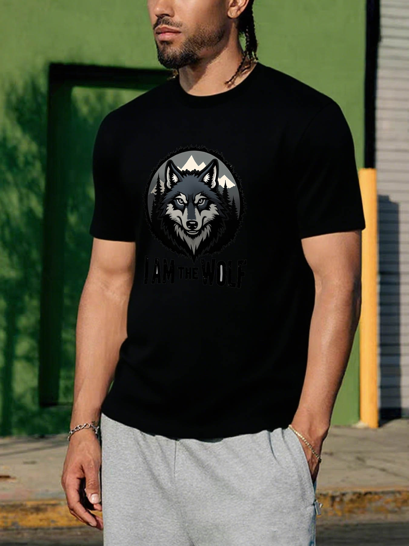 RTTMALL Men's Cotton Printed T-Shirt with Coconut Tree Caribbean Beach Graphic for Summer Casual Island Wear