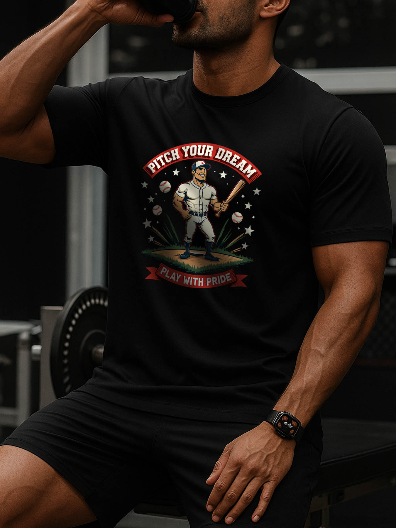 Cat Pattern Printed RTTMALL Caribbean Beach Casual Cotton T-Shirts for Men, Soft Breathable Machine Washable Daily Travel Tees