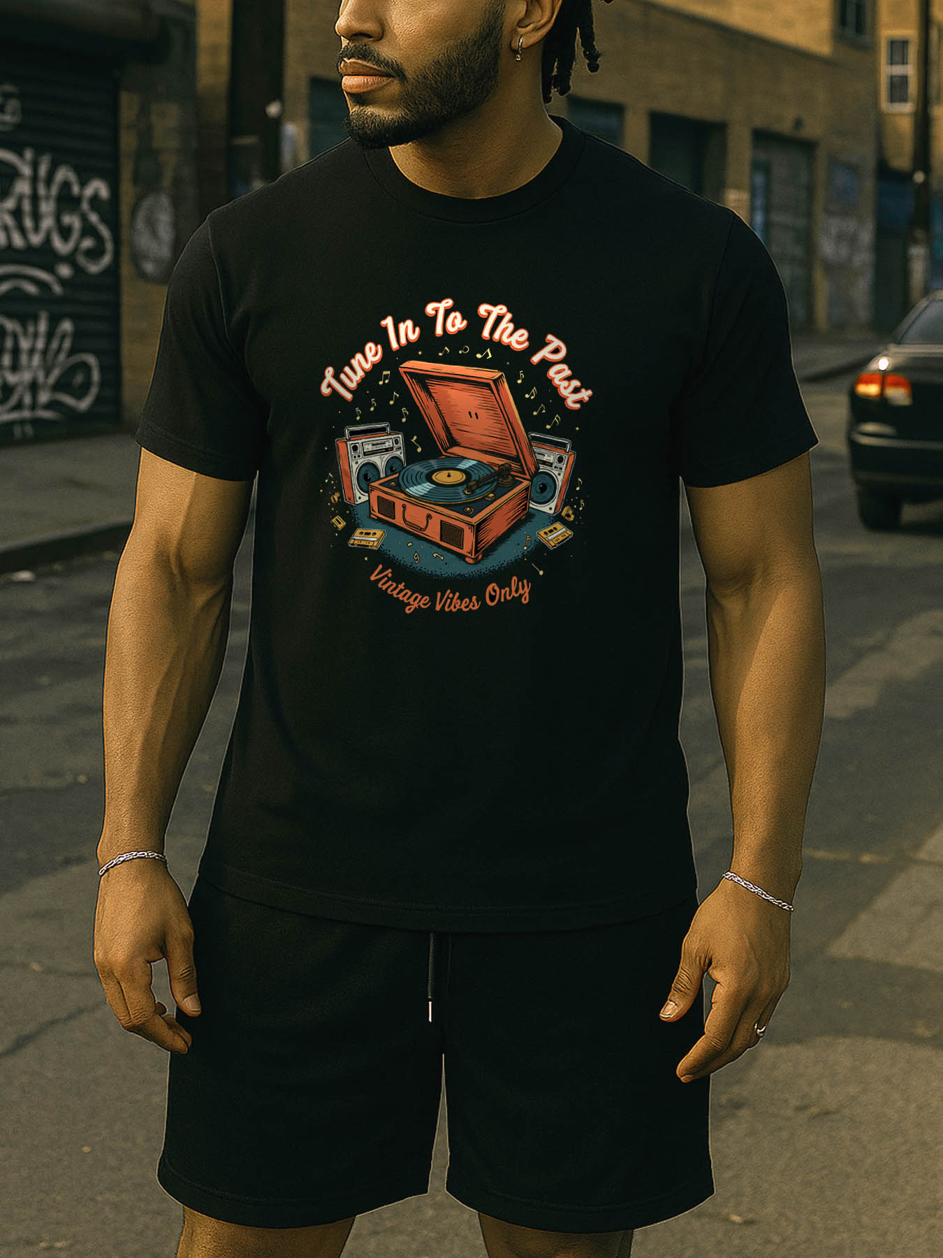 RTTMALL Caribbean Island Beach Printed Casual Cotton Men's T-Shirts