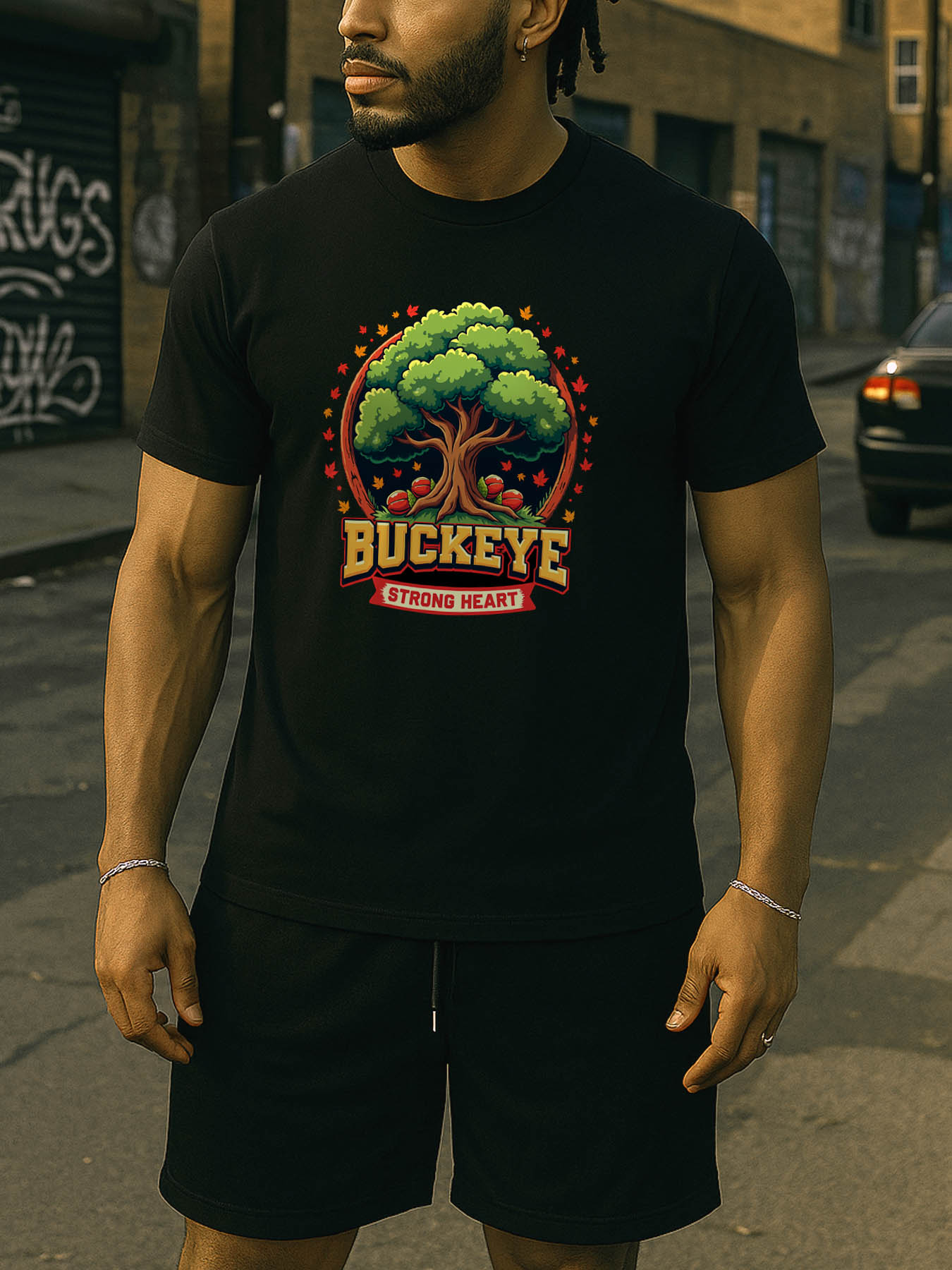 RTTMALL Caribbean Vacation Beach Printed Men's 100% Cotton T-Shirt