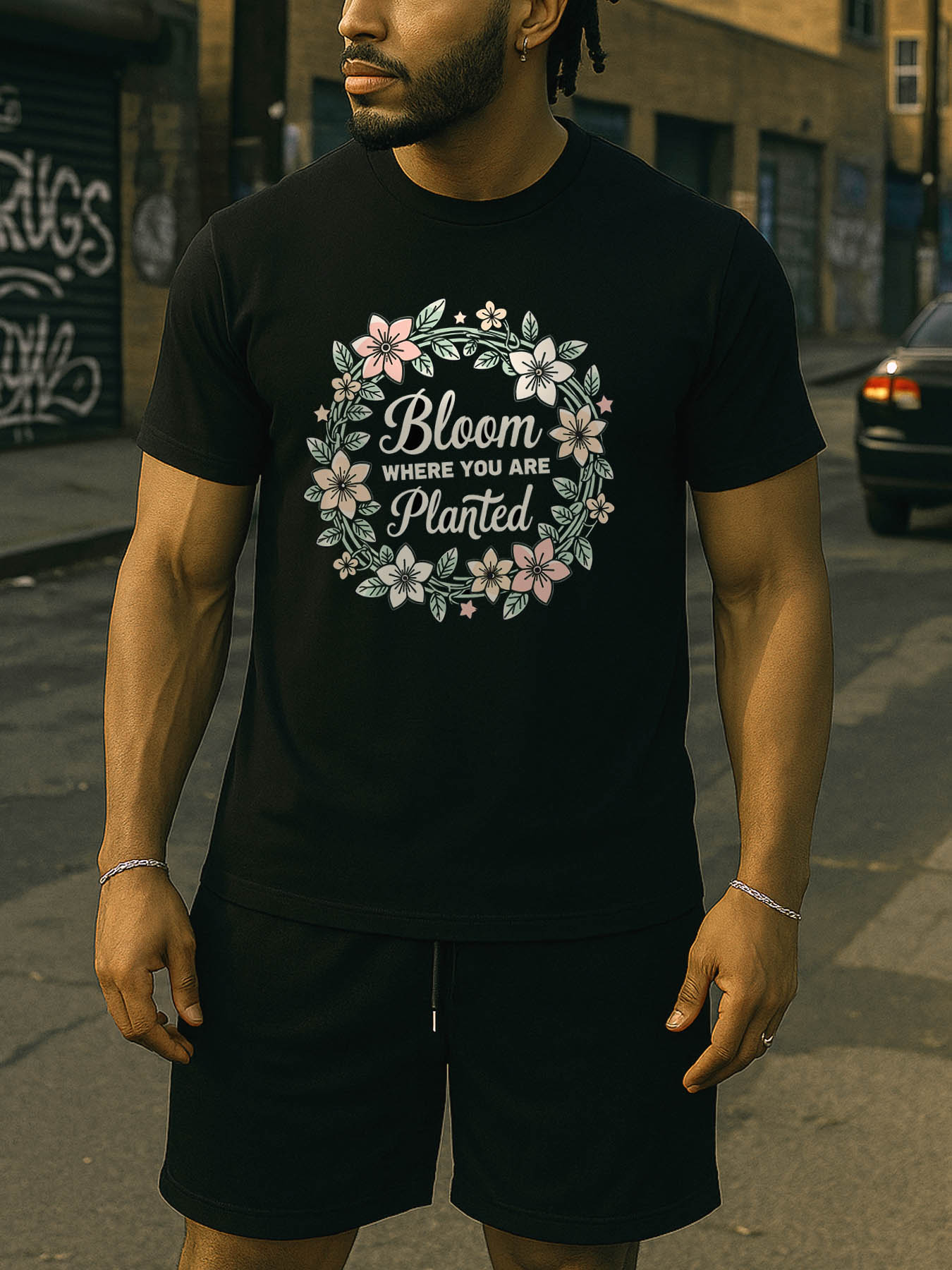 Men's Cotton RTTMALL T-Shirts, Lightweight Breathable Slim Fit Casual Printed Tees for Caribbean Beach Summer Outings