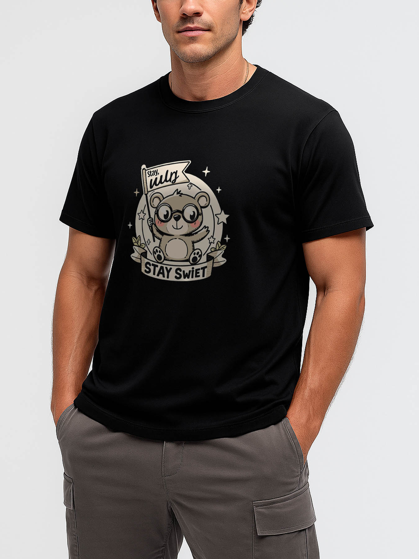 RTTMALL Caribbean Island Beach Printed Casual Cotton T-Shirts for Men Summer Vacation Wear