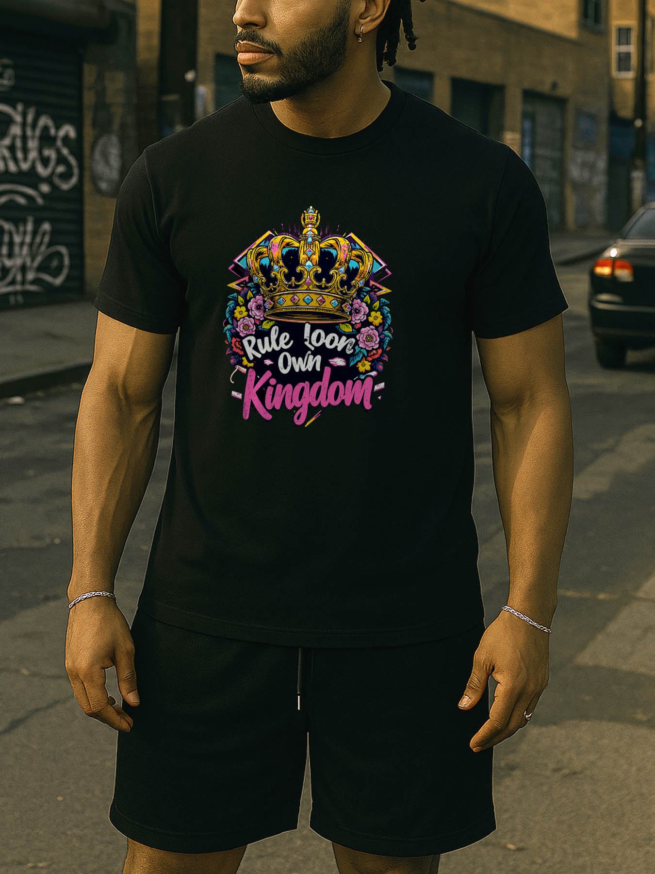 RTTMALL Caribbean Vacation Men's 100% Cotton Printed Beach Summer Casual T-Shirts