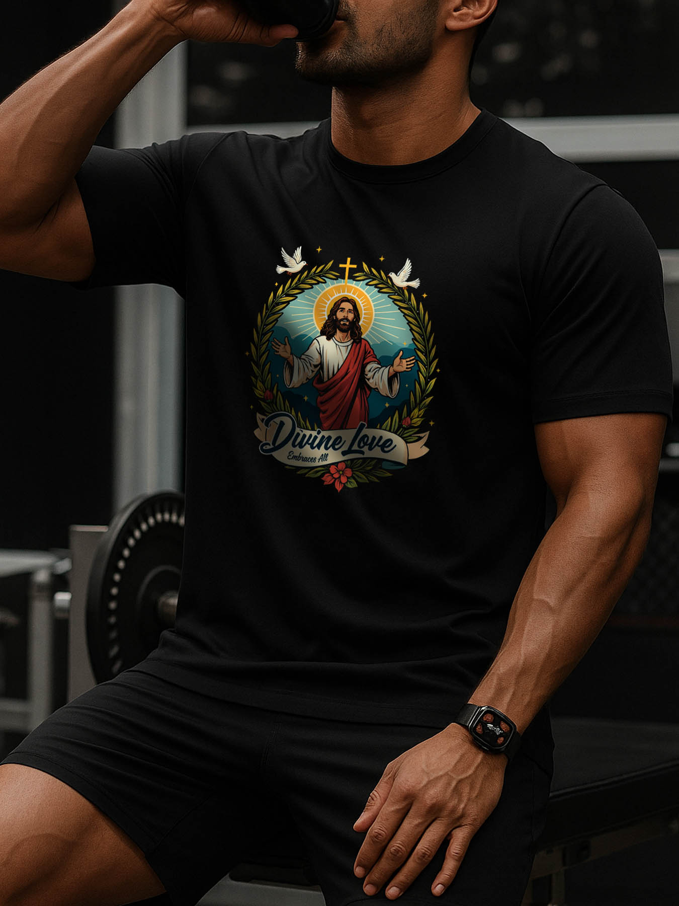 Men's RTTMALL Printed Cotton T-Shirt, Beach Casual Summer Tee with Caribbean Island Designs