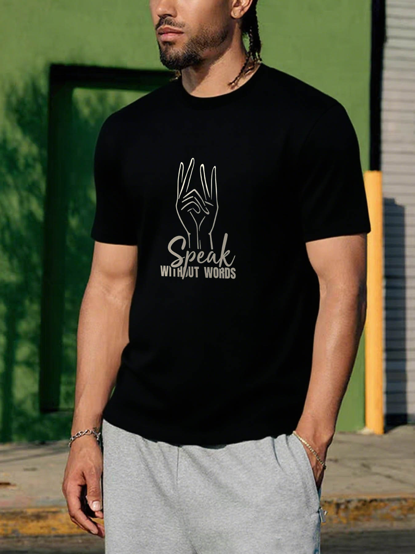 RTTMALL Caribbean Island Beach Printed Casual Cotton T-Shirts for Men Summer Vacation Wear