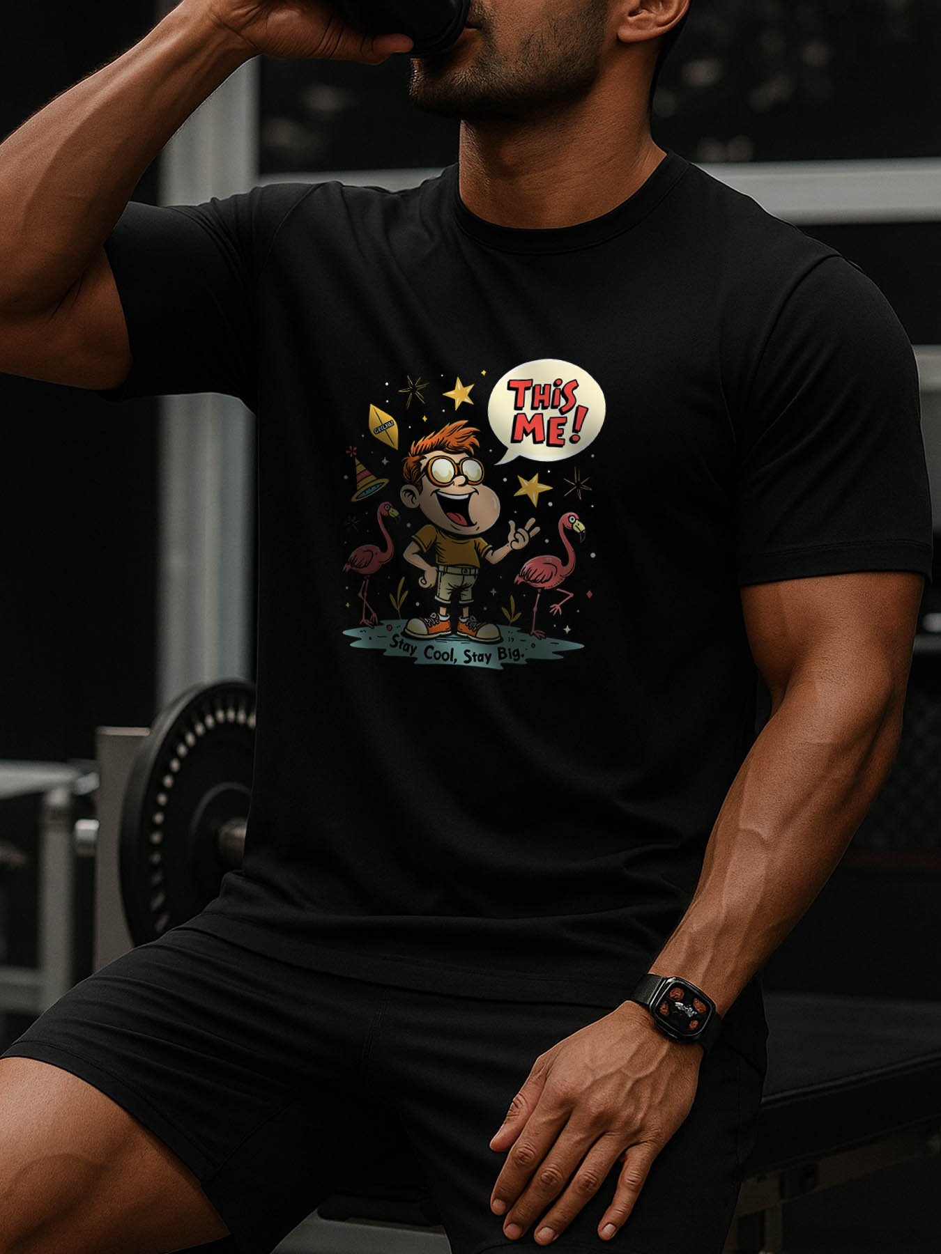 RTTMALL Caribbean Island Beach Casual Printed 100% Cotton Machine Washable Summer T-Shirts for Men