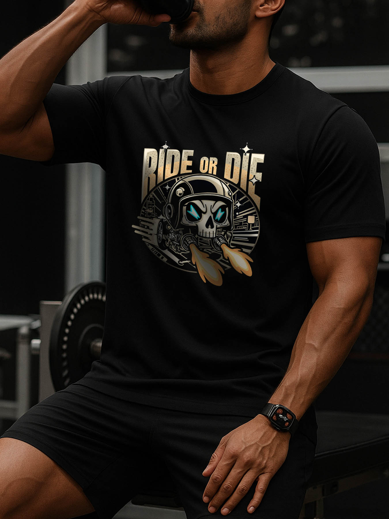 RTTMALL Caribbean Island Beach Printed 100% Cotton Casual Summer T-Shirts for Men