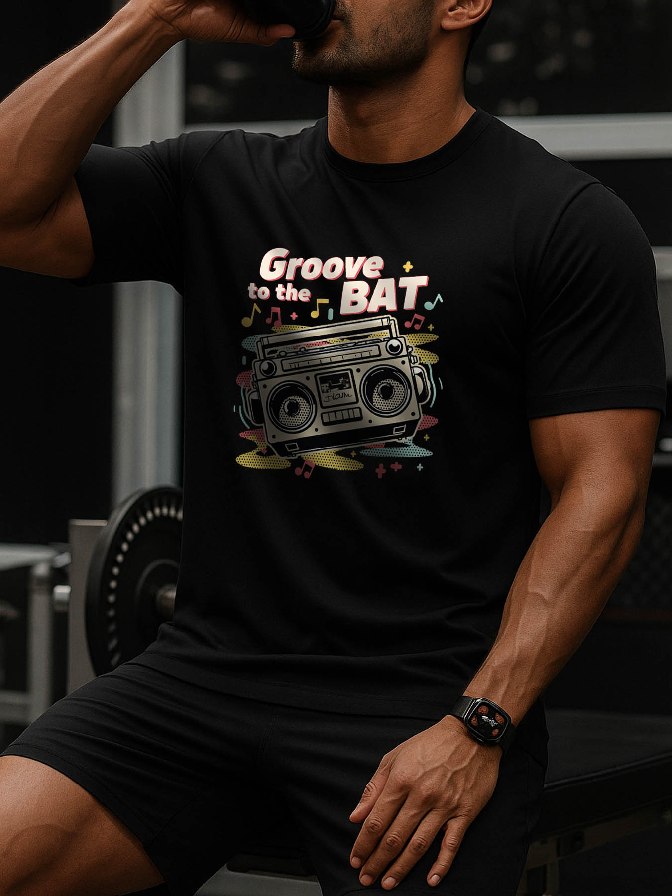 RTTMALL Caribbean Island Beach Graphic Printed Casual Cotton Men's T-Shirt