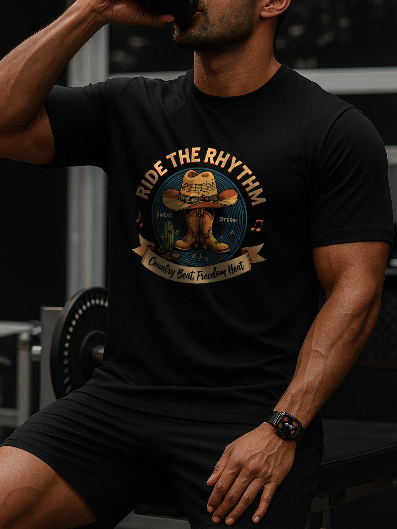 Men's 100% Cotton RTTMALL Printed T-Shirt, Caribbean Beach Island Summer Casual Short Sleeve Tee