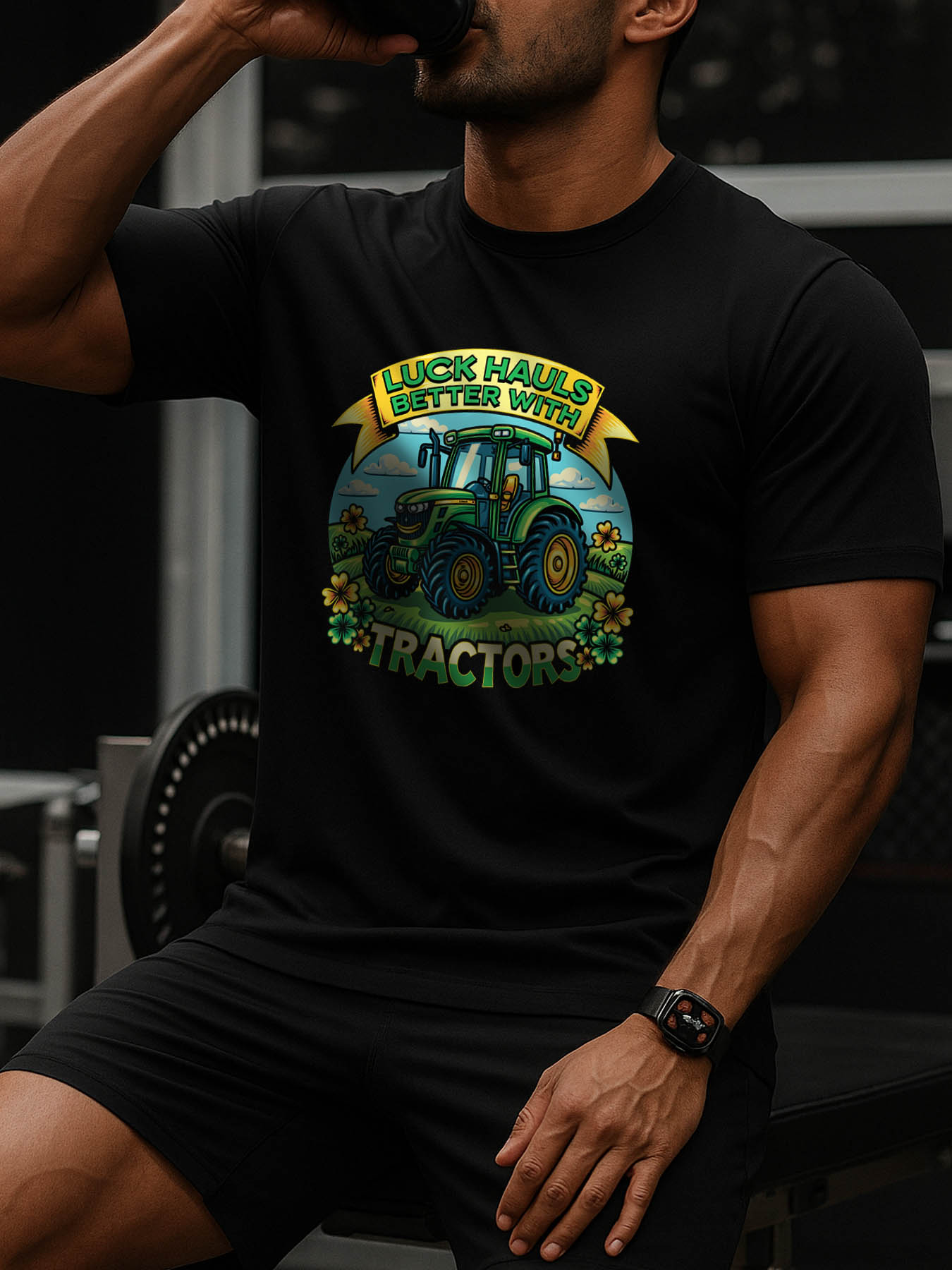 RTTMALL Men's Crewneck Cotton Printed T-Shirt, Caribbean Beach Island Summer Casual Tee Perfect Gift for Dad, Husband & Grandpa