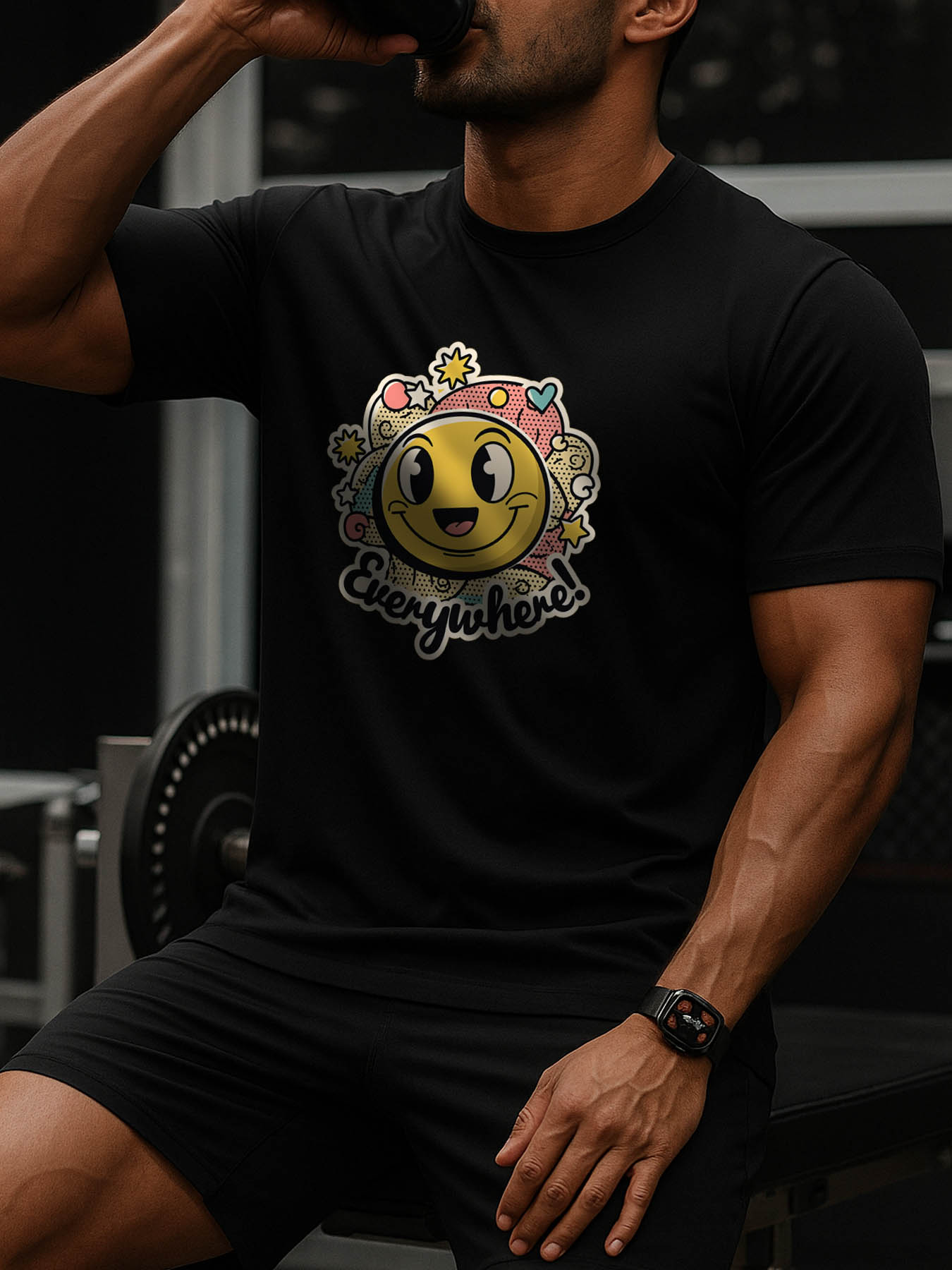 Men's 100% Cotton RTTMALL Printed T-Shirts, Soft Smooth Casual Beach Summer Tees for Caribbean & Central American Island Getaways