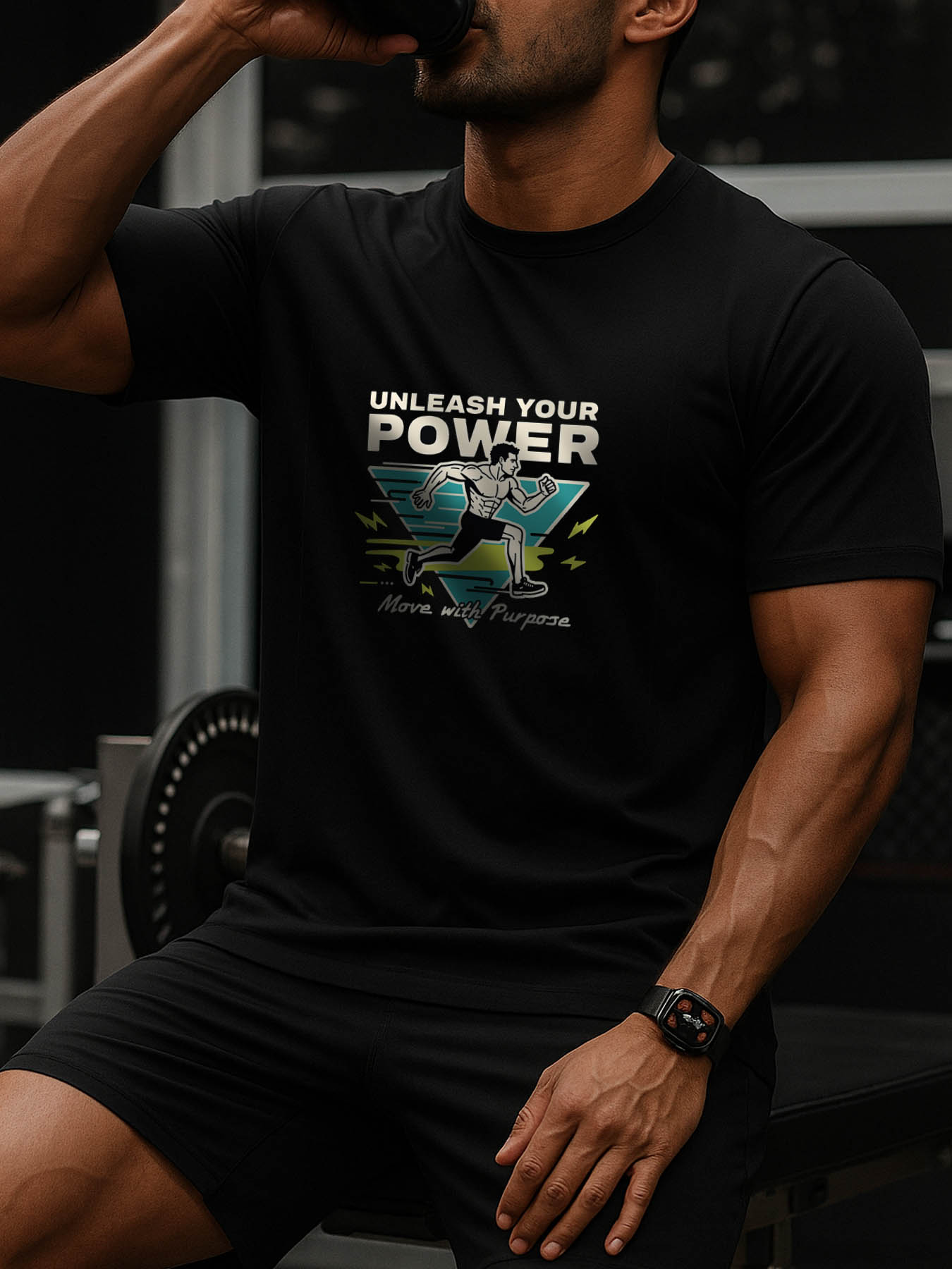 RTTMALL Caribbean Island Beach Print Casual Cotton T-Shirts for Men, Breathable Quick Dry Stretch Summer Athletic Tees, Machine Washable