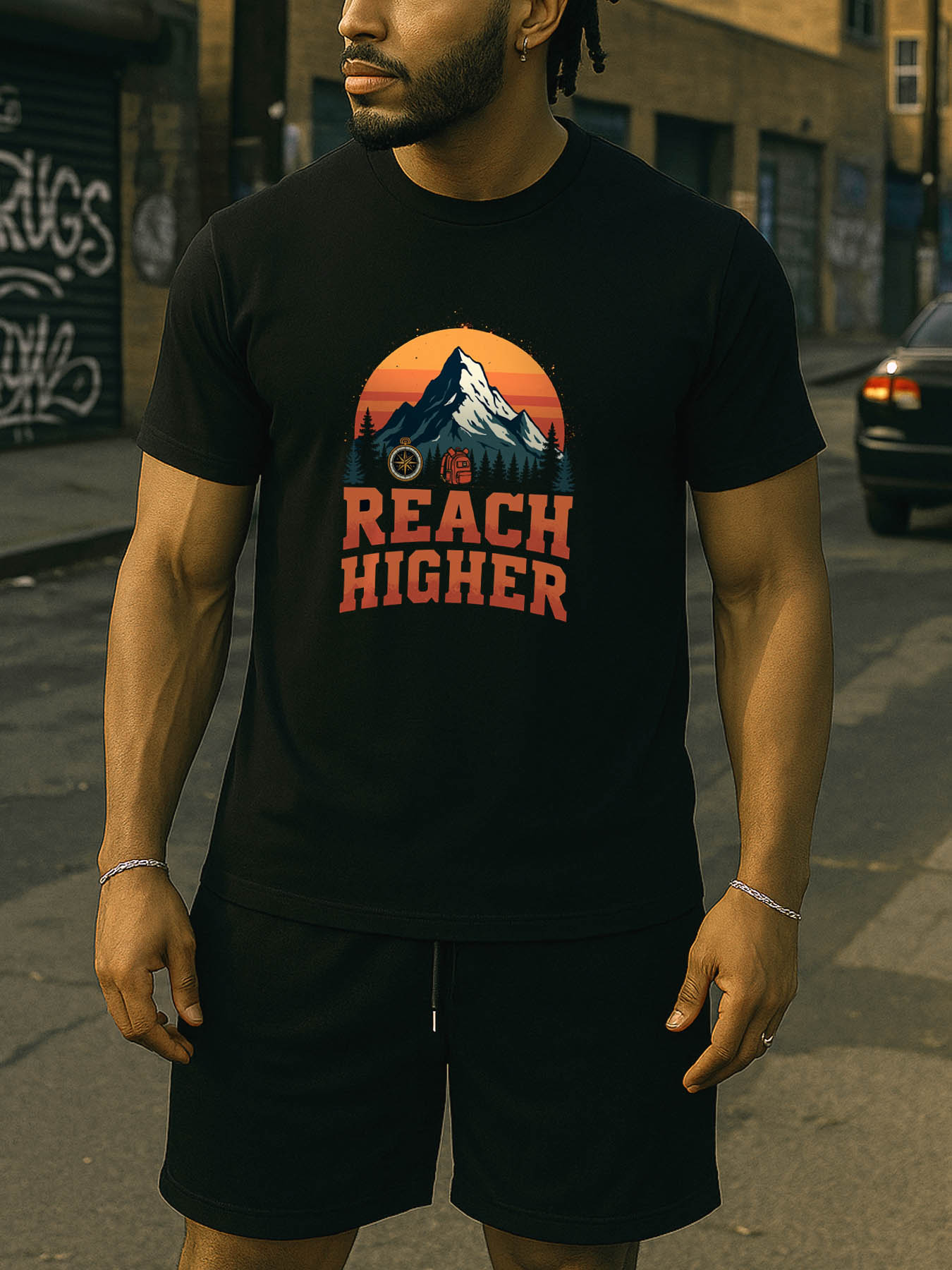 Men's 100% Cotton RTTMALL Printed T-Shirts, Breathable Machine Washable Casual Beach Caribbean Island Summer Tees