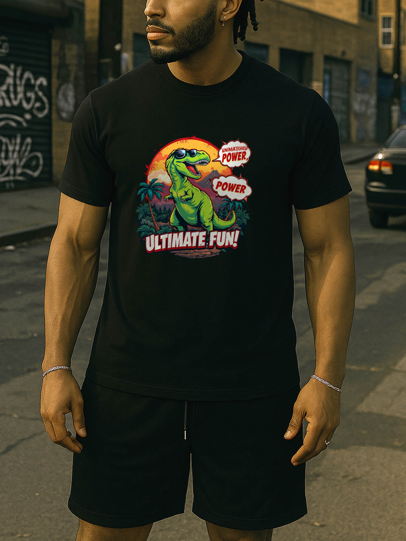 RTTMALL Caribbean Island Beach Casual Graphic Printed Cotton Summer T-Shirts for Men