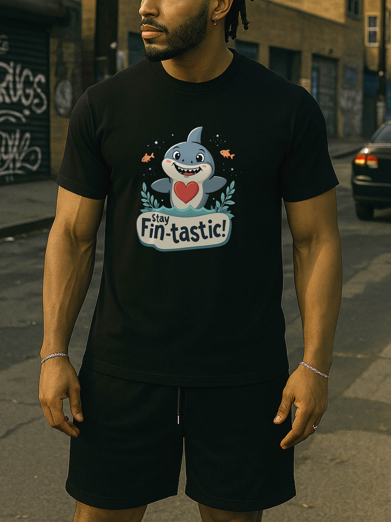 Men's RTTMALL Printed Cotton T-Shirt, Lightweight Machine Washable Casual Tee with Capybara, Sunglasses & RTTMALL Drink Beach Graphic for Caribbean Island Getaways