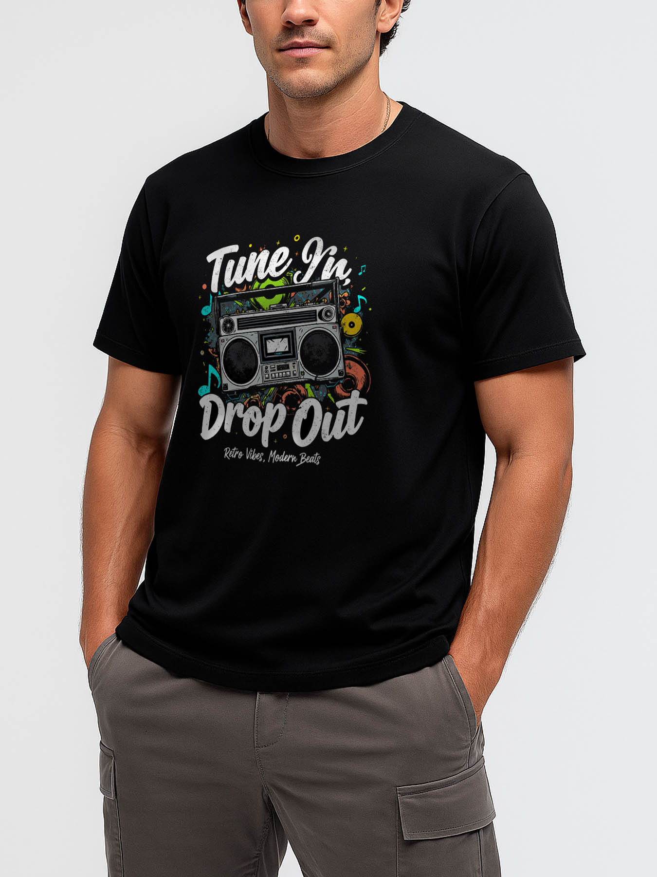 Men's 100% Cotton Casual Printed T-Shirt, RTTMALL Caribbean Island Beach Summer Graphic Tees