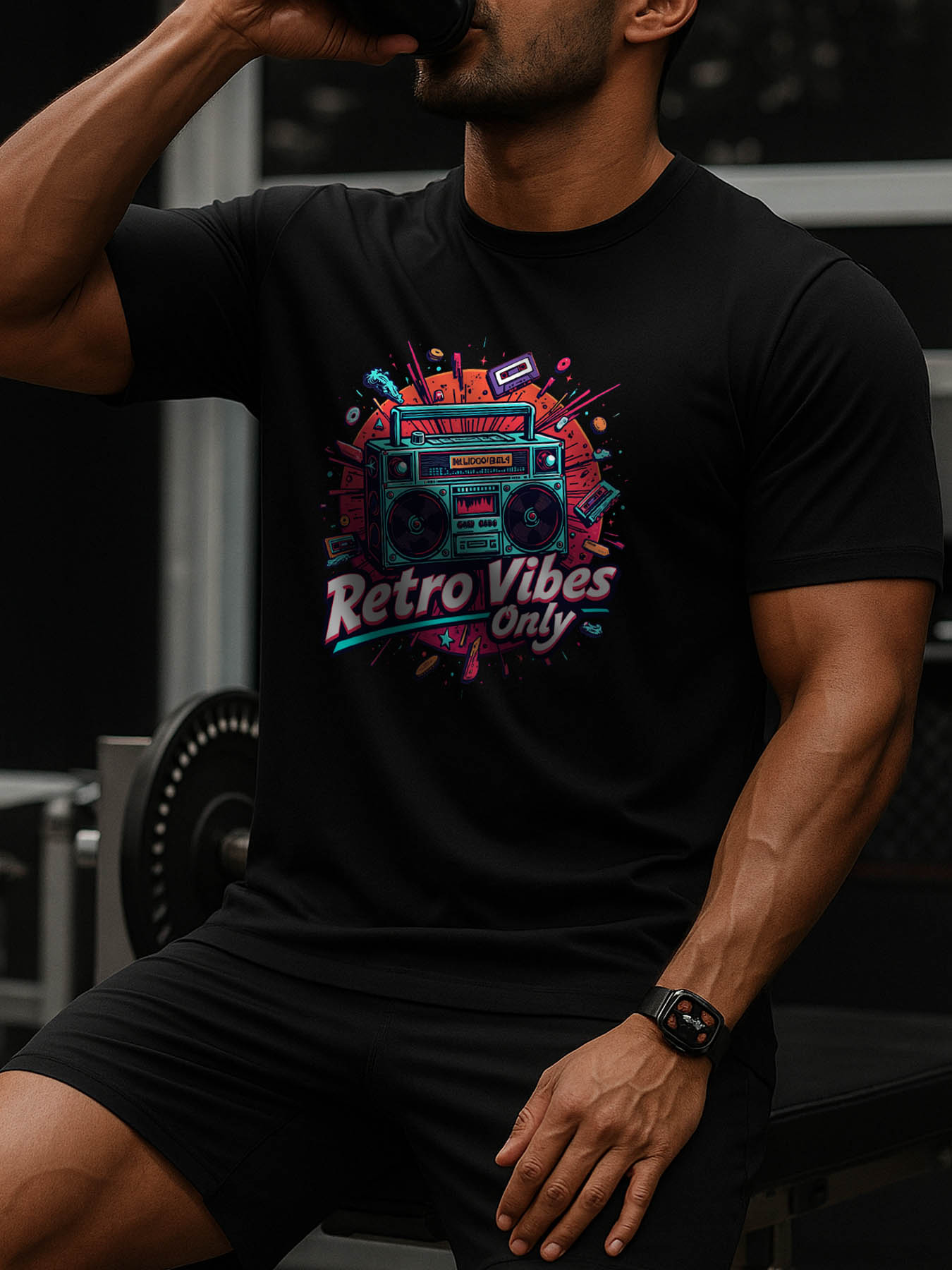 Men's 100% Cotton Casual Printed T-Shirt, RTTMALL Caribbean Beach Island Summer Tee, Regular Fit, Machine Washable