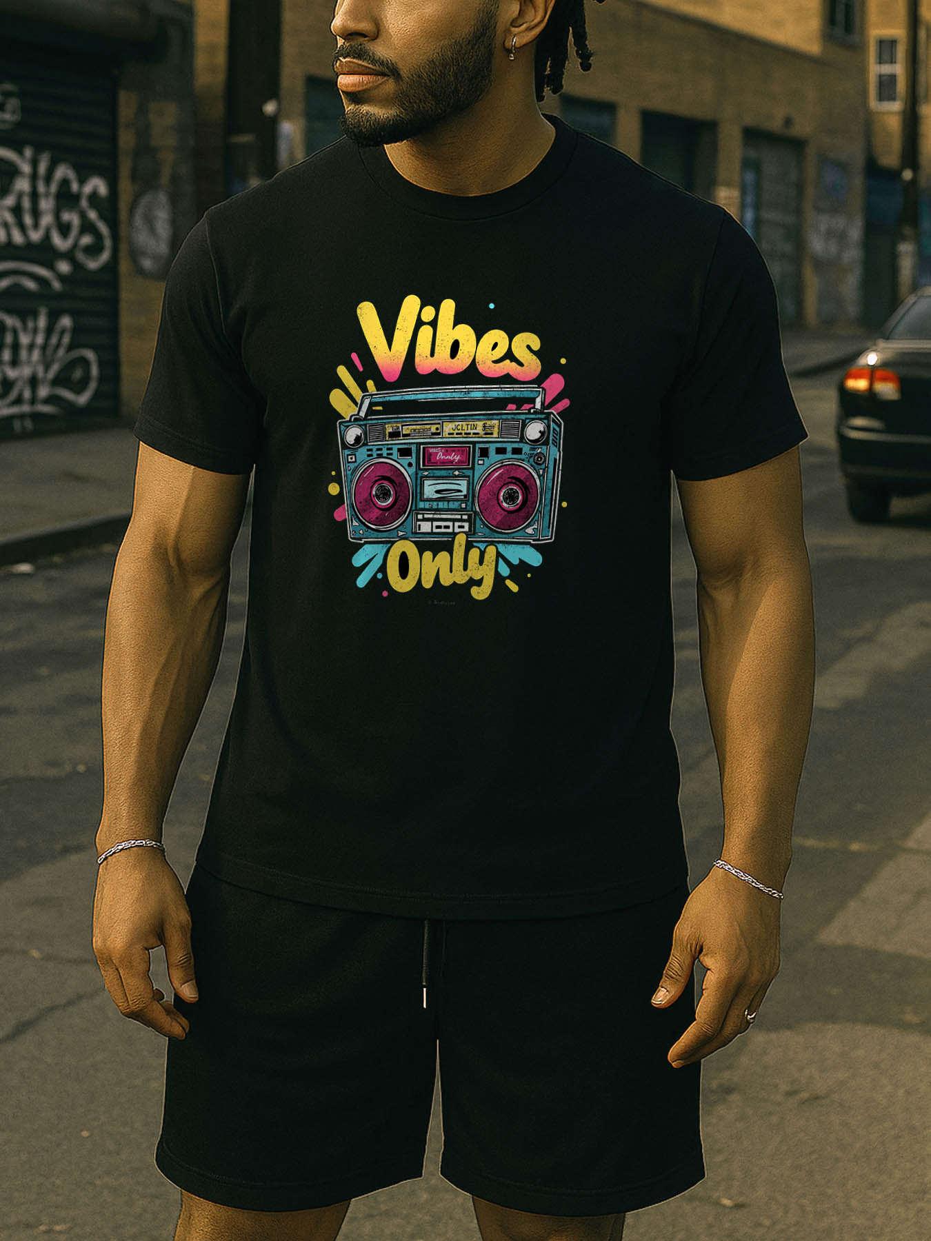 RTTMALL Men's 100% Cotton Soft Fabric Printed T-Shirt with Caribbean Island Beach Summer Casual Graphic Tees