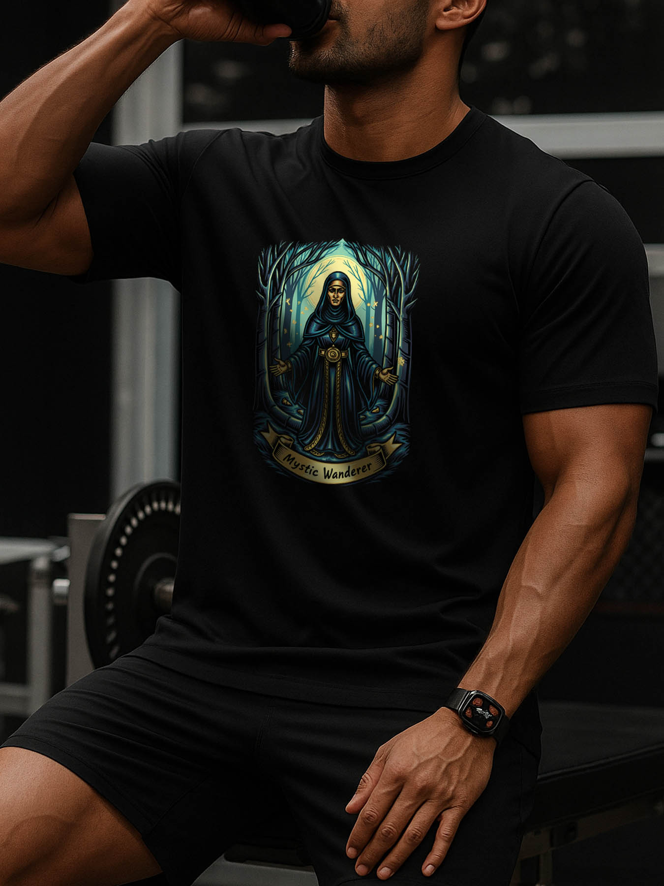 Men's 100% Cotton RTTMALL Printed T-Shirts, Lightweight Breathable Washable Summer Beach Casual Gym Workout Running Basketball Tees