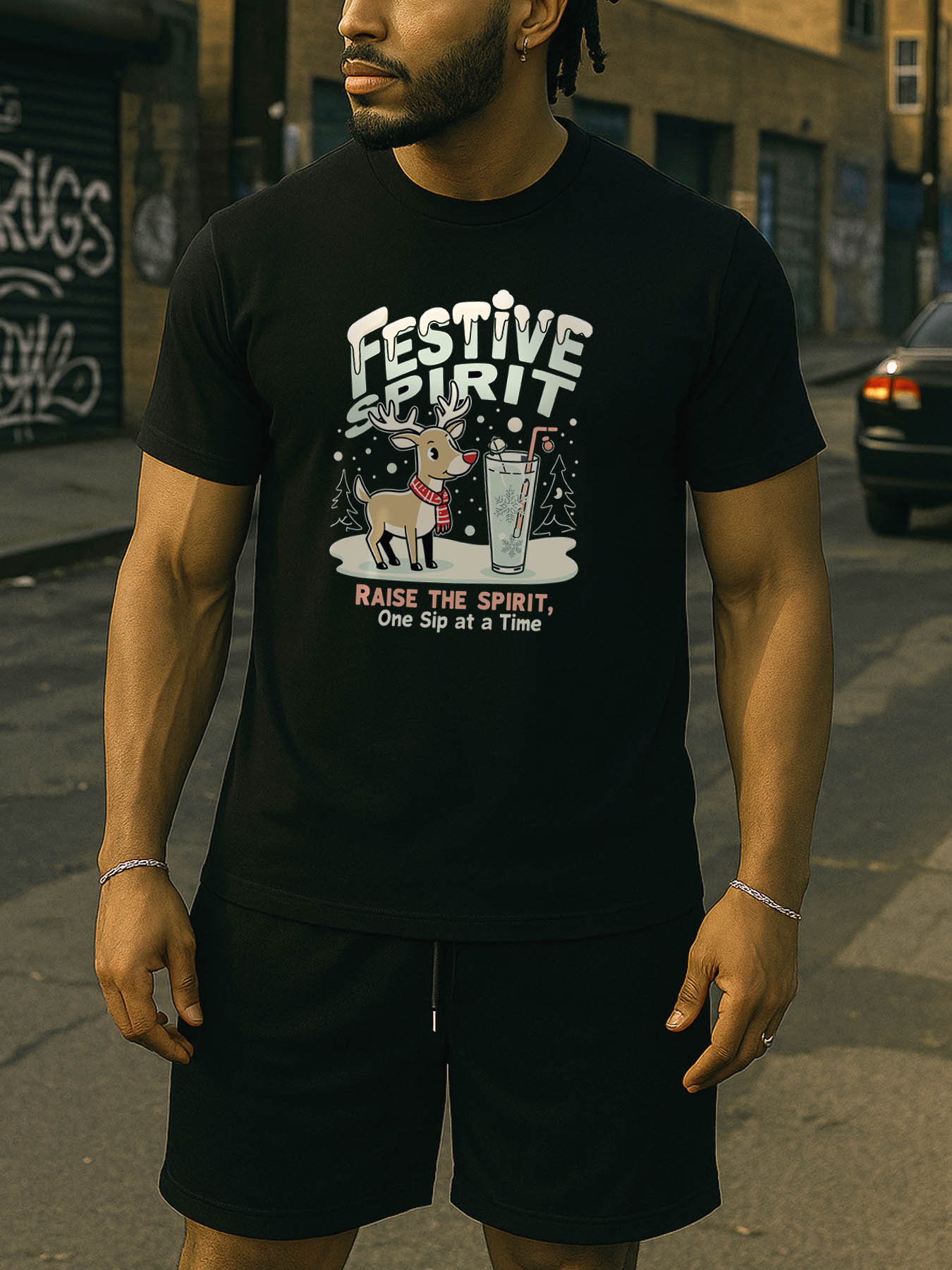 RTTMALL Caribbean Beach Palm Tree Printed Casual Cotton T-Shirt for Men