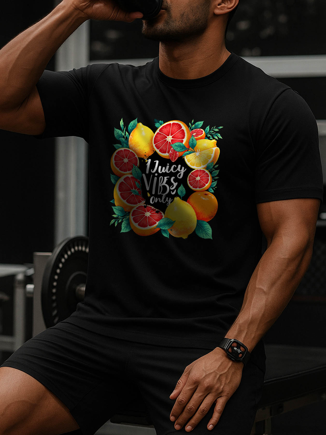 Men's RTTMALL Printed Cotton T-Shirt, Casual Caribbean Beach Island Summer Casual Tee