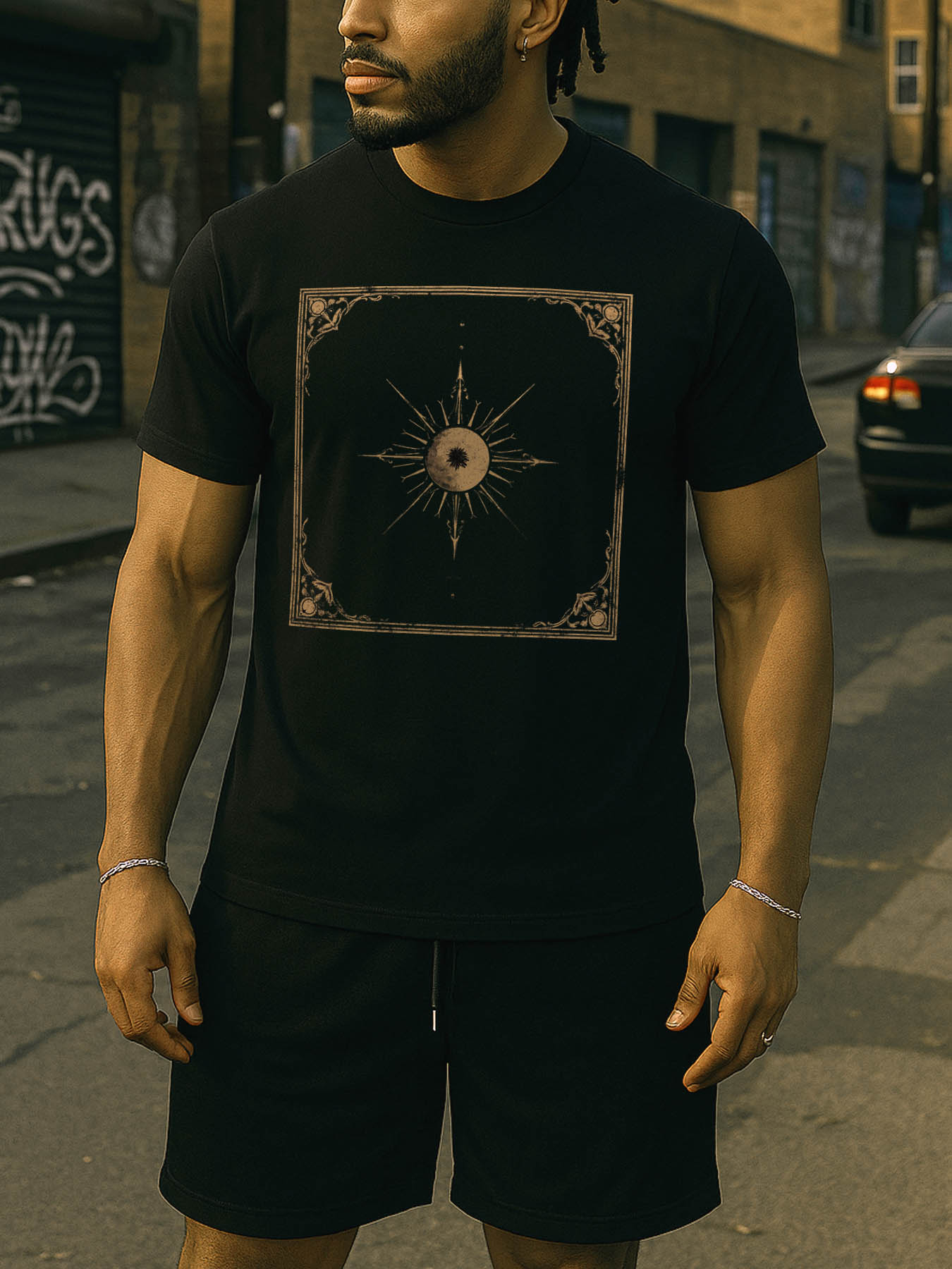 Men's 100% Cotton RTTMALL Printed T-Shirts, Casual Breathable Beach & Caribbean Island Summer Tees