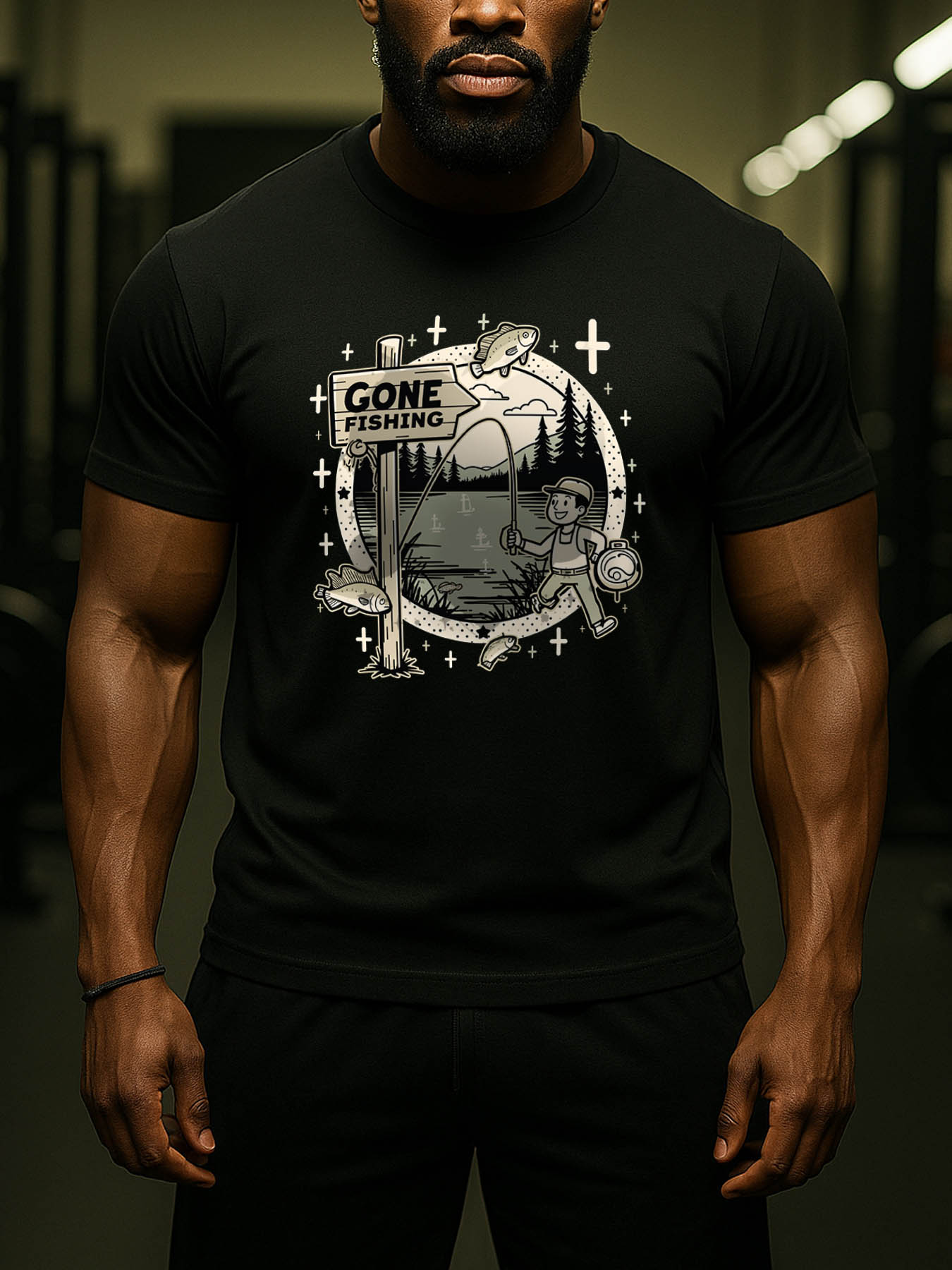 RTTMALL Caribbean Island Beach Graphic Printed Cotton Casual T-Shirt for Men