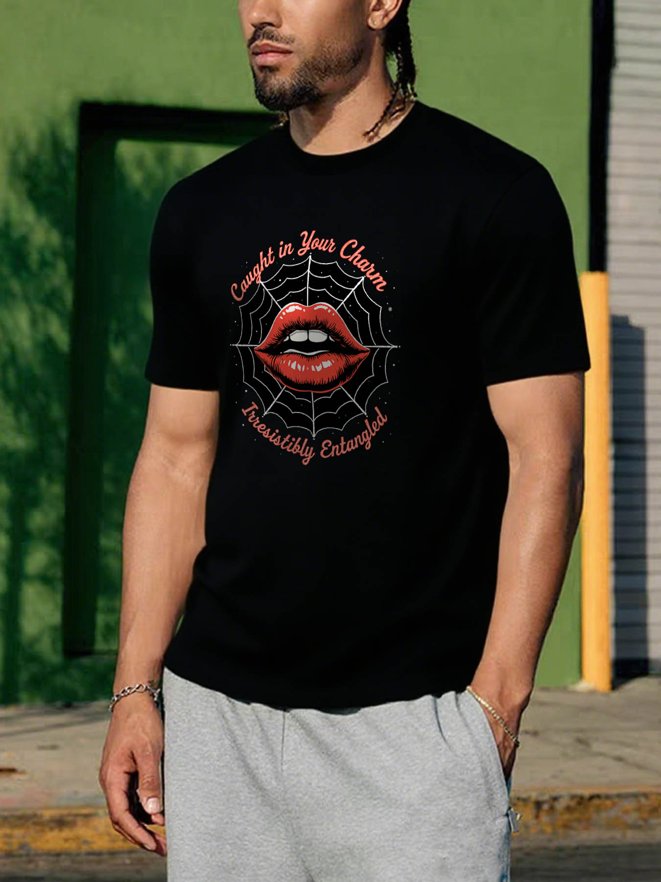 RTTMALL Caribbean Island Beach Printed Men's 100% Cotton Casual Breathable Soft Summer T-Shirt