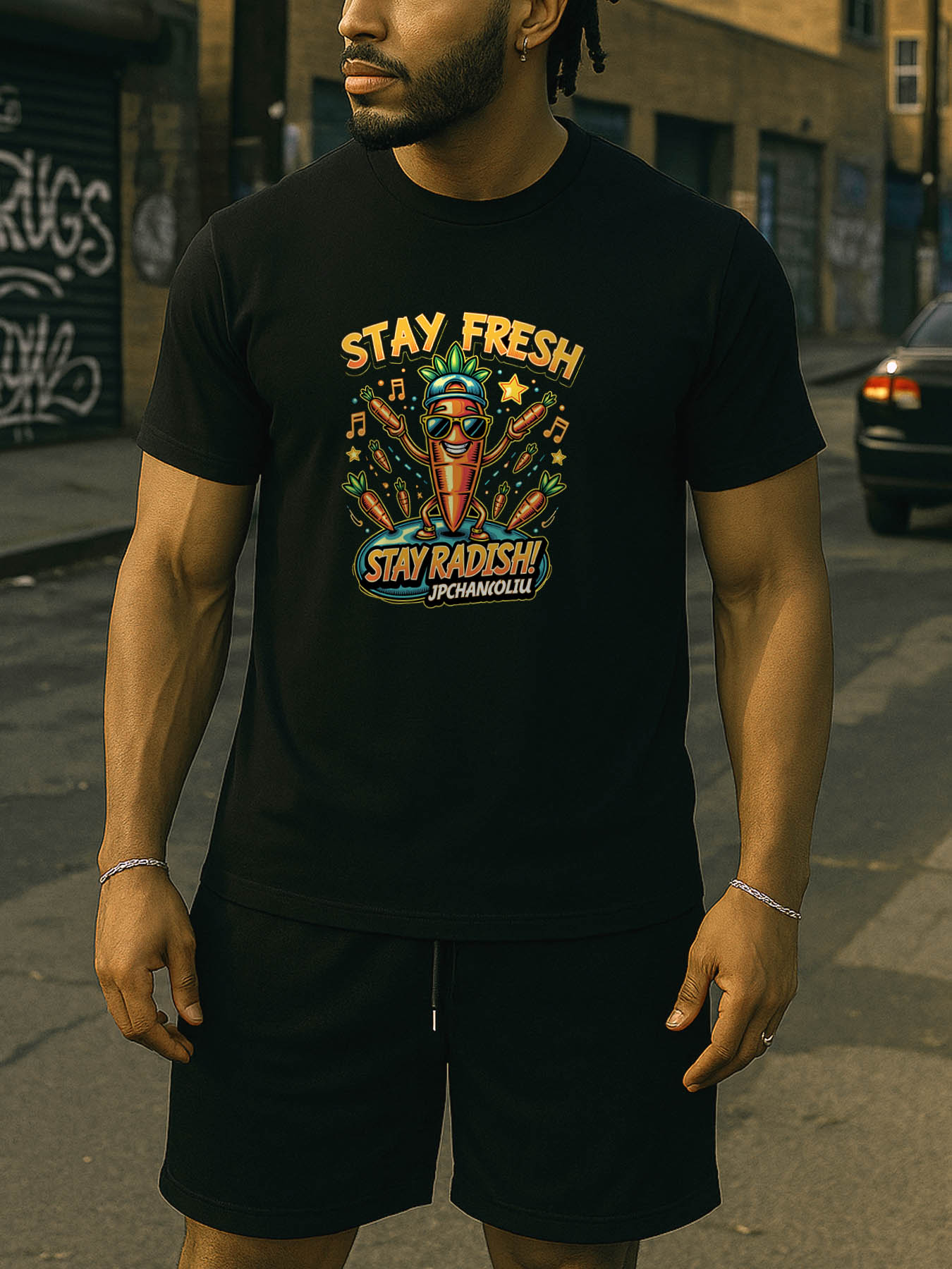 RTTMALL Caribbean Island Beach Printed Casual Cotton T-Shirts for Men