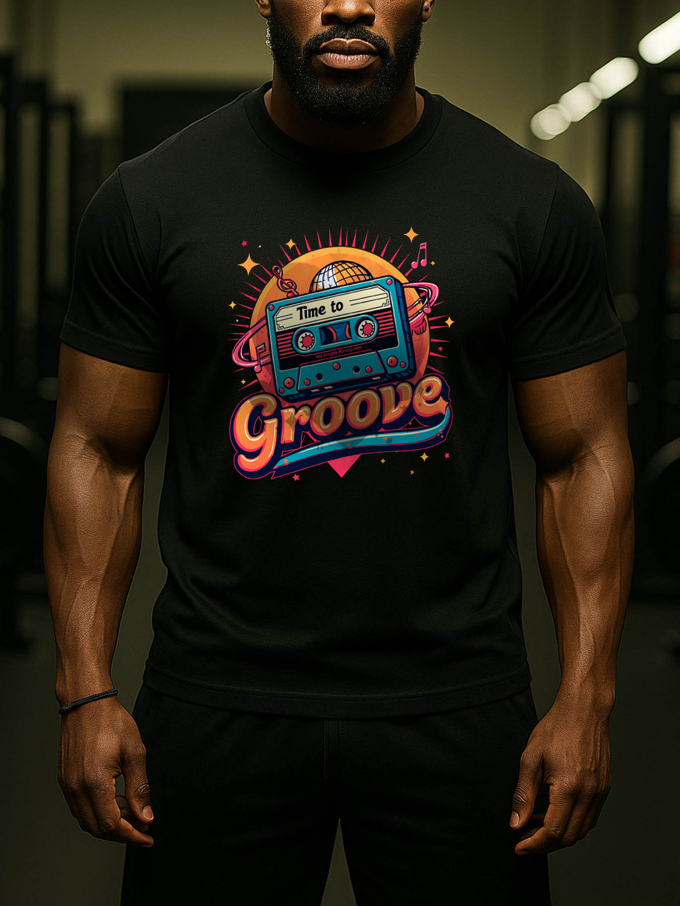 Men's 100% Cotton RTTMALL Printed T-Shirt, Bold Iguana (Hound Duck) Graphic Tees for Caribbean Beach Summer Casual Wear, Perfect Holiday Gift