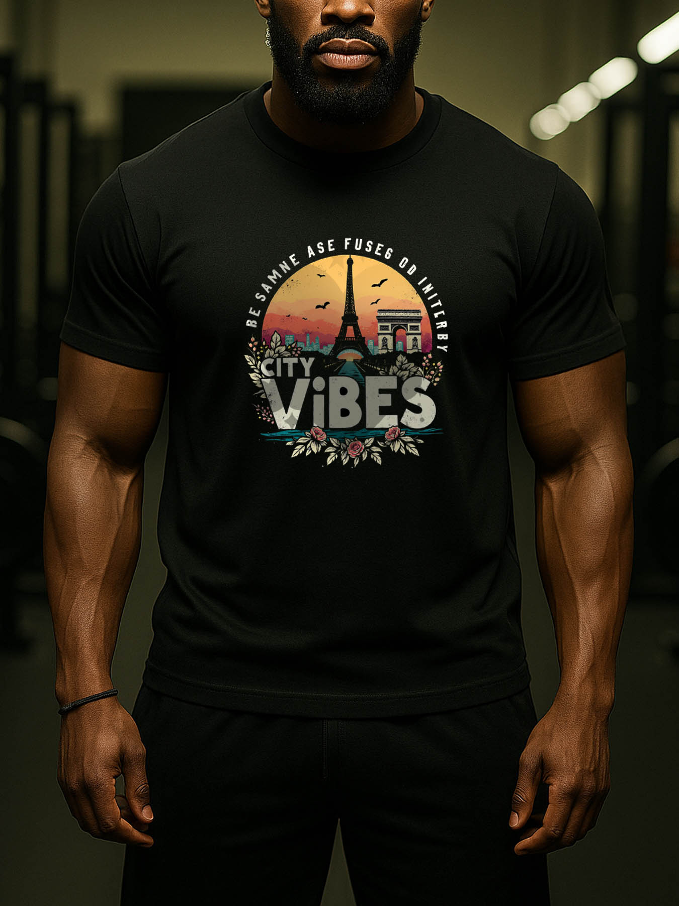 RTTMALL Caribbean Island Beach Printed Casual Cotton T-Shirt for Summer Vacation