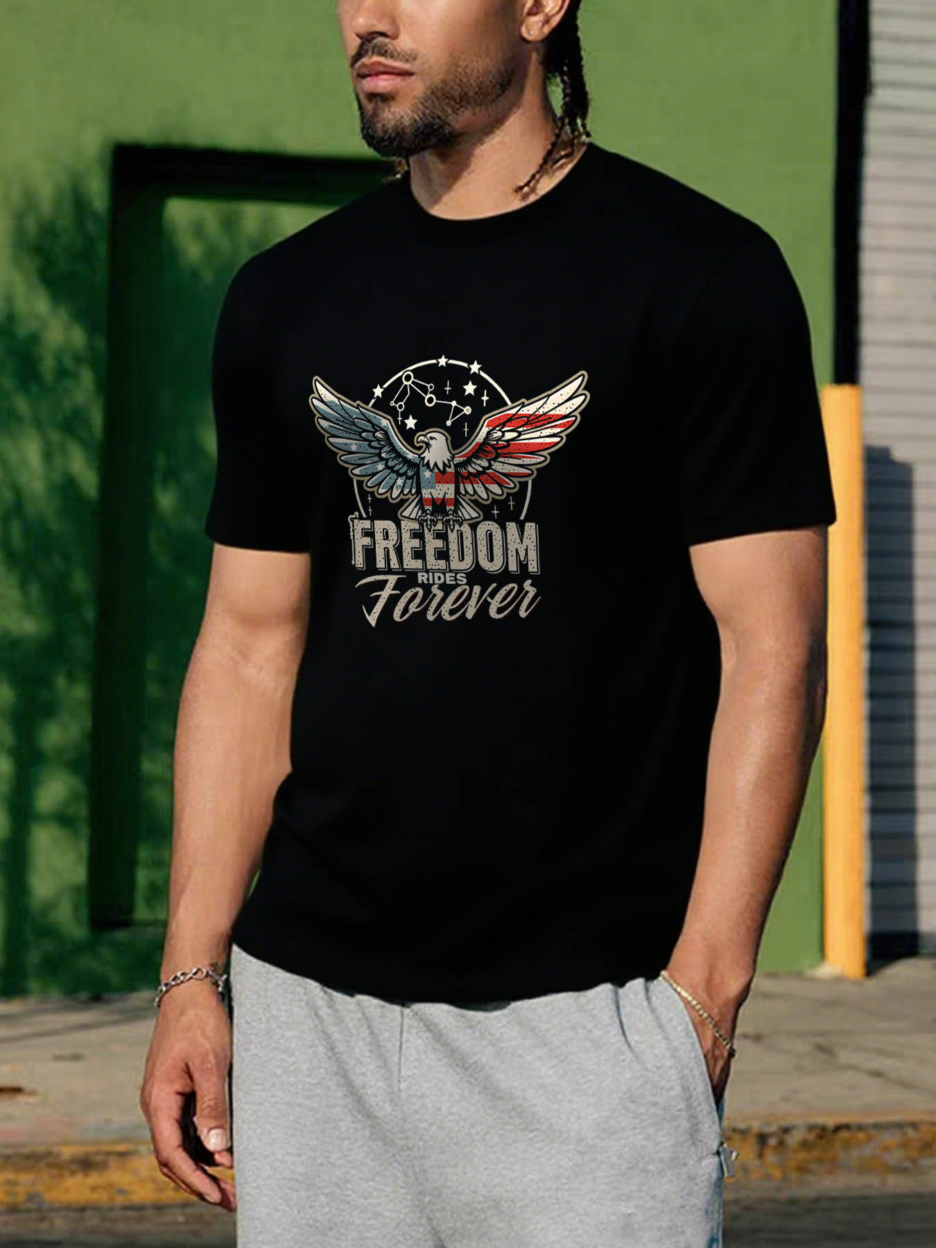 RTTMALL Caribbean Palm Beach Island Printed 100% Cotton Casual Summer T-Shirts for Men