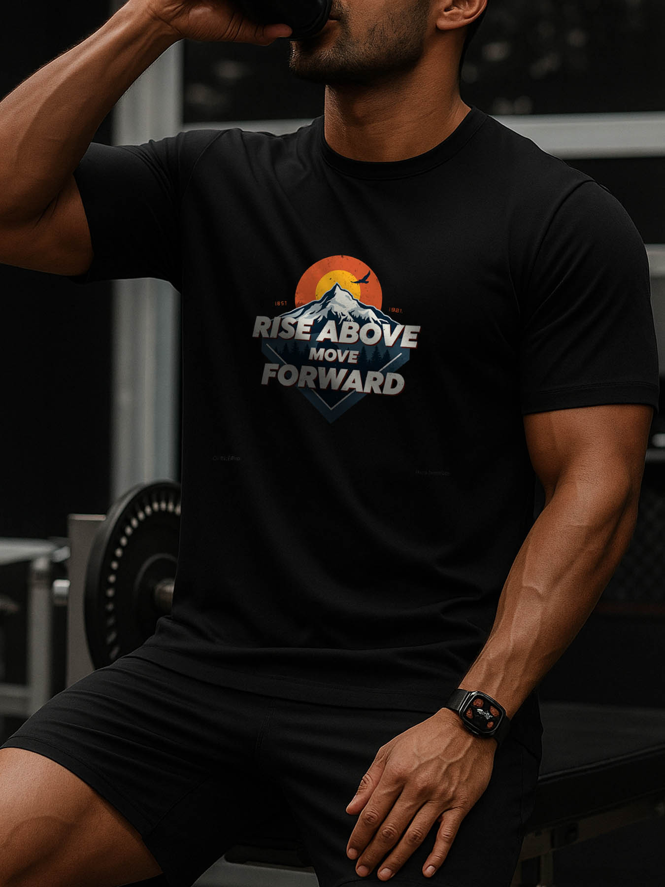 RTTMALL Caribbean Island Beach Print Casual Cotton T-Shirt for Men, All-Season Machine Washable Summer Vacation Tee