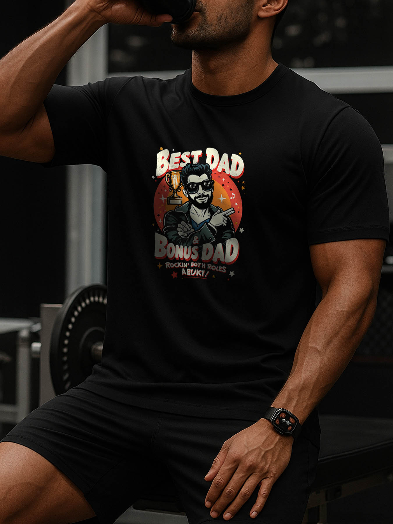 Men's 100% Cotton Casual RTTMALL Printed T-Shirts, Caribbean Island Beach Sunset Palm Tree Graphic Tees for Summer Holiday