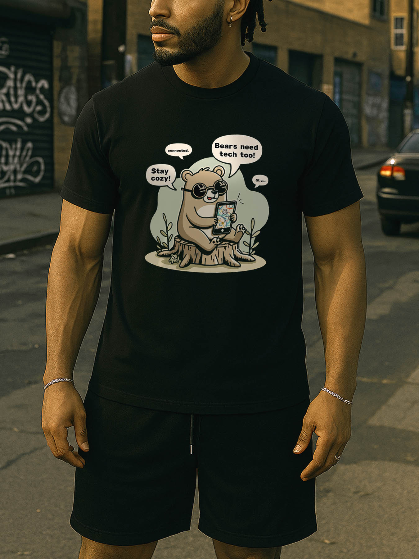 RTTMALL Printed Cotton Men's T-Shirts, Soft Breathable Caribbean Island Beach Summer Casual Tees