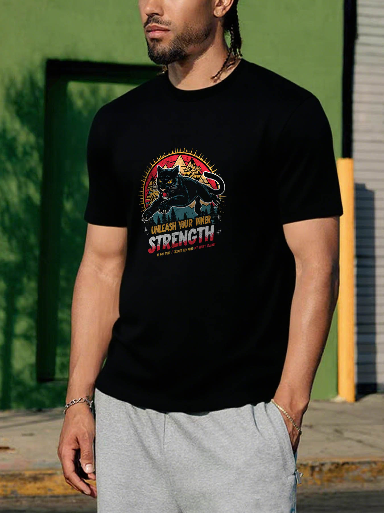 RTTMALL Printed Caribbean Beach Casual Cotton T-Shirts for Tall Men, Soft Breathable Machine Washable Summer Vacation Tees