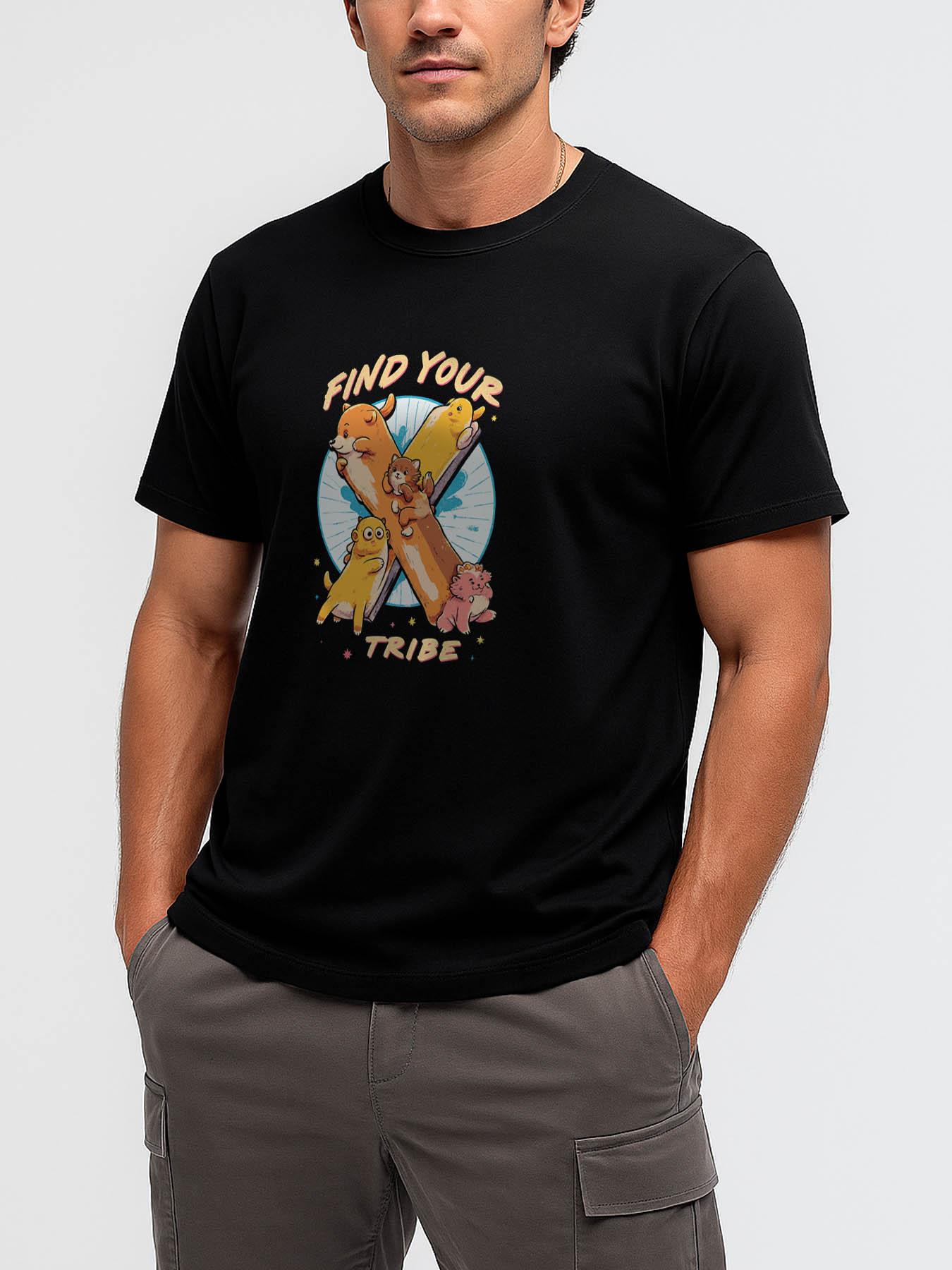 RTTMALL Caribbean Island Beach Print Casual Cotton T-Shirts for Men Summer Vacation Wear