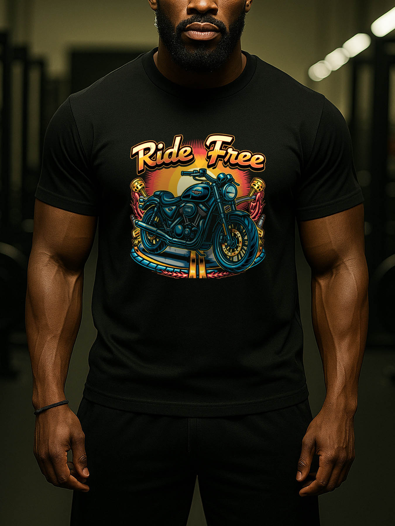 RTTMALL Caribbean Island Beach Print Casual Cotton Tee for Summer Vacation