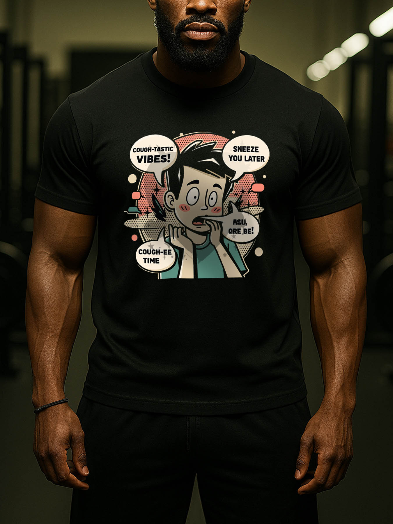 Caribbean RTTMALL Printed Cotton T-Shirts for Men, Breathable Casual Beach Island Summer Graphic Tees
