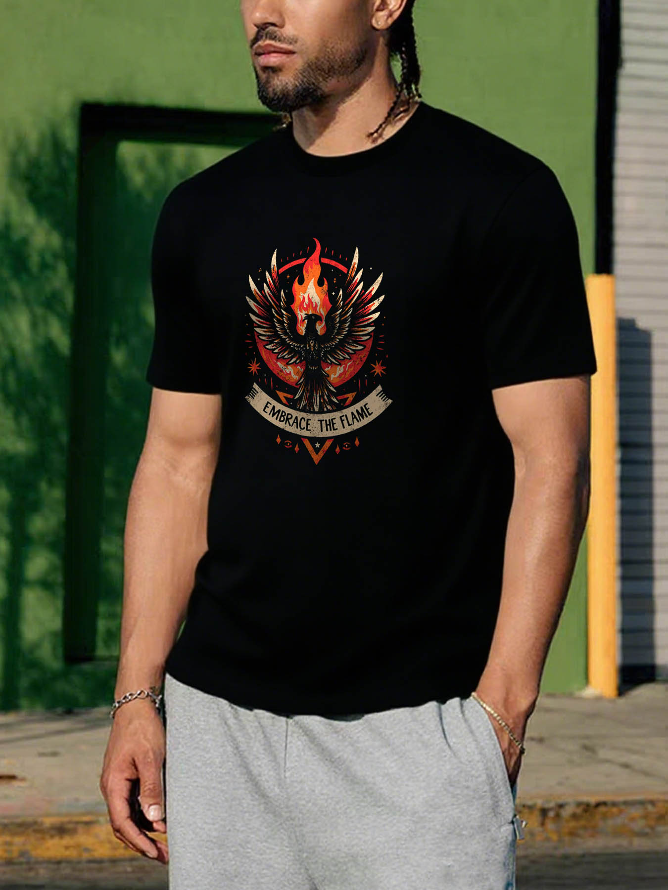 Men's 100% Cotton RTTMALL T-Shirt, Navy Blue Breathable Machine Washable Casual Summer Beach Tee, Heart Print Dad Grandpa Father's Day Gift Tops