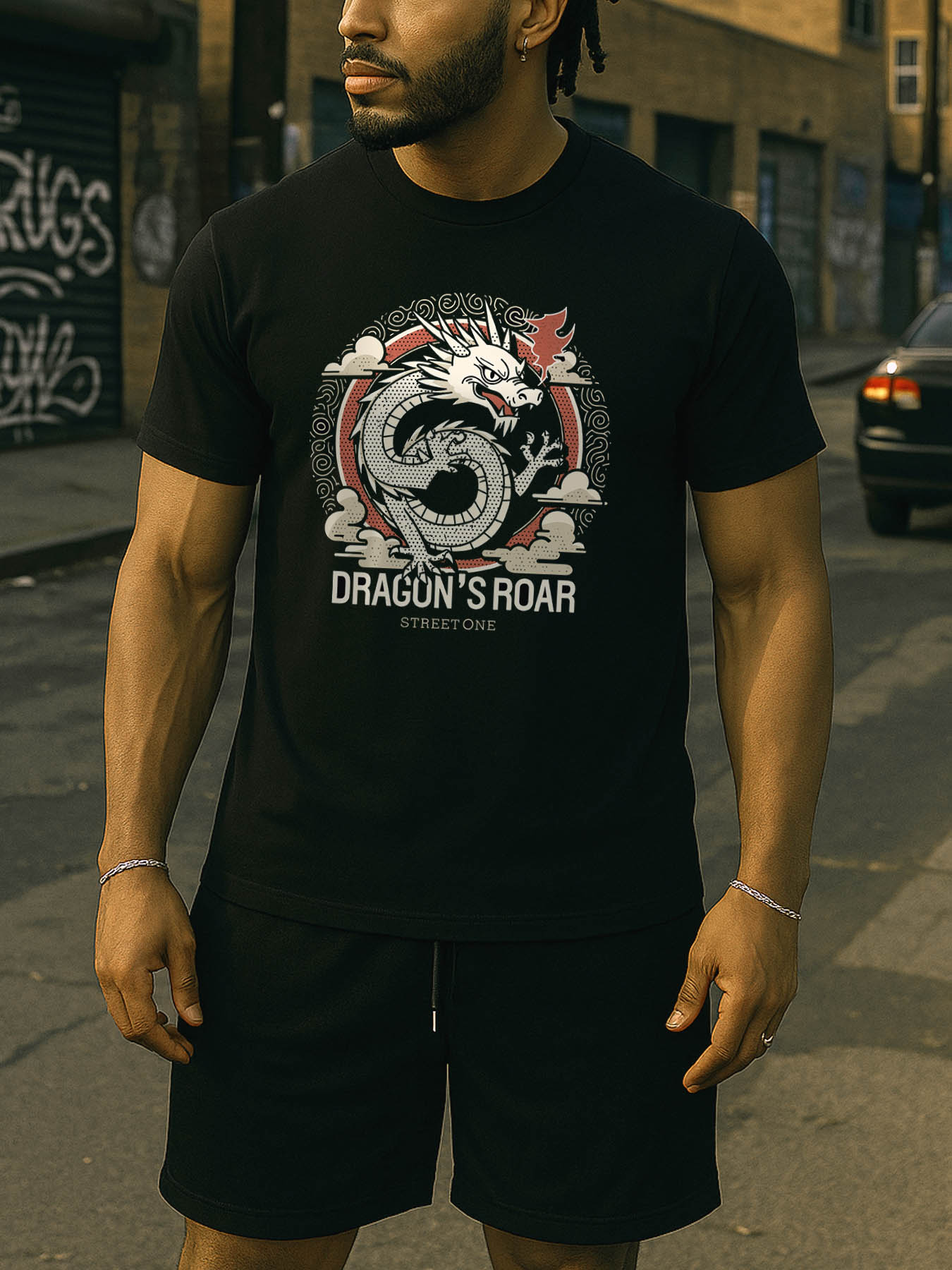 RTTMALL Caribbean Island Beach Printed Casual Cotton T-Shirts for Summer Vacation Wear